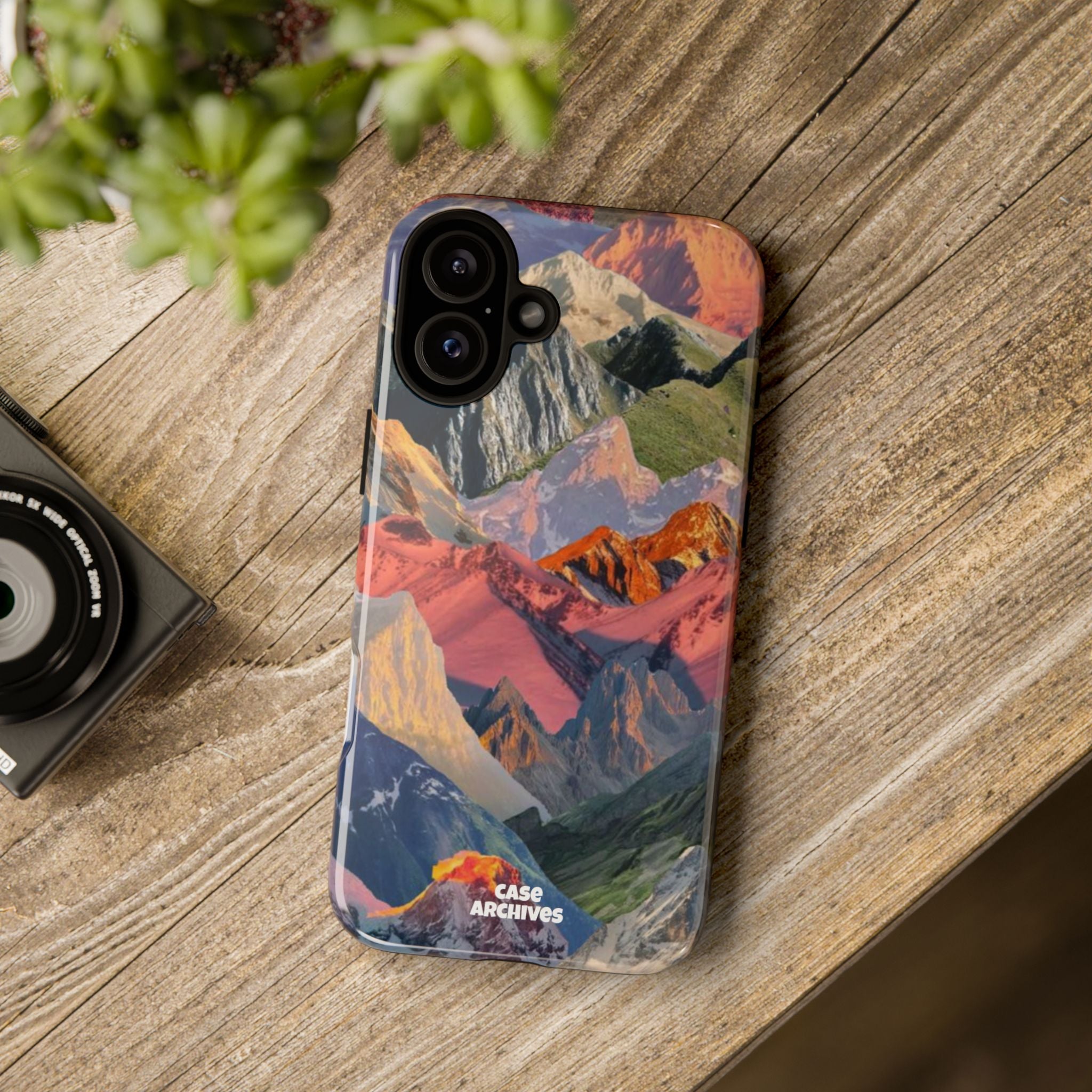 Tough Cases Colorful Mountain Landscape Phone Case — Durable Protective iPhone Cover