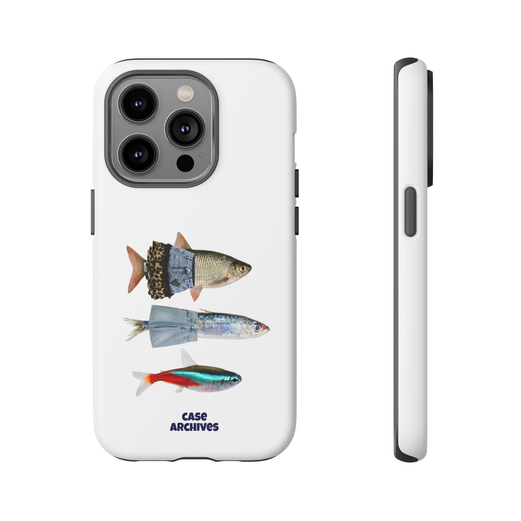 Fish Trio Phone Case — 'Case Archives' Protective iPhone Cover