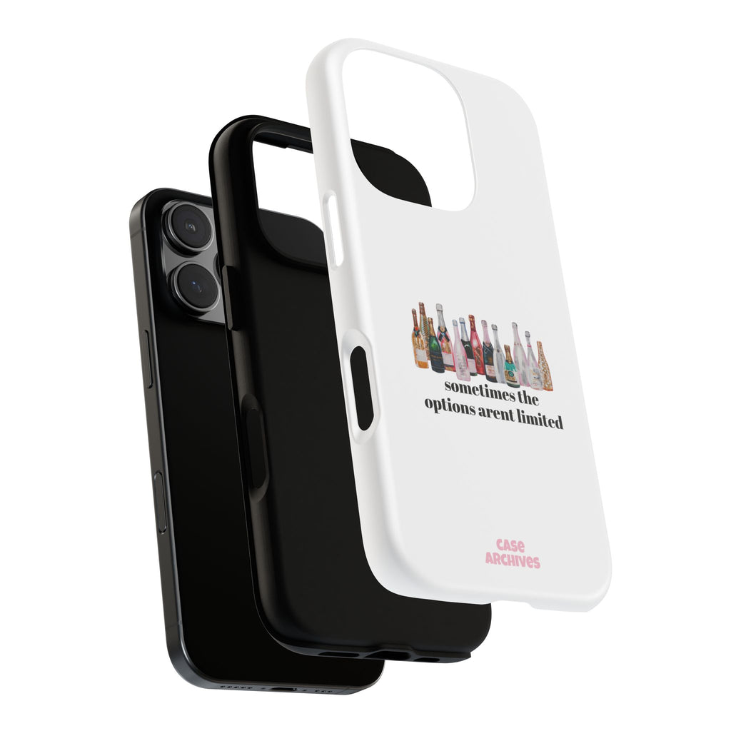 Phone Case — "Sometimes the Options Aren’t Limited" Bottle Design