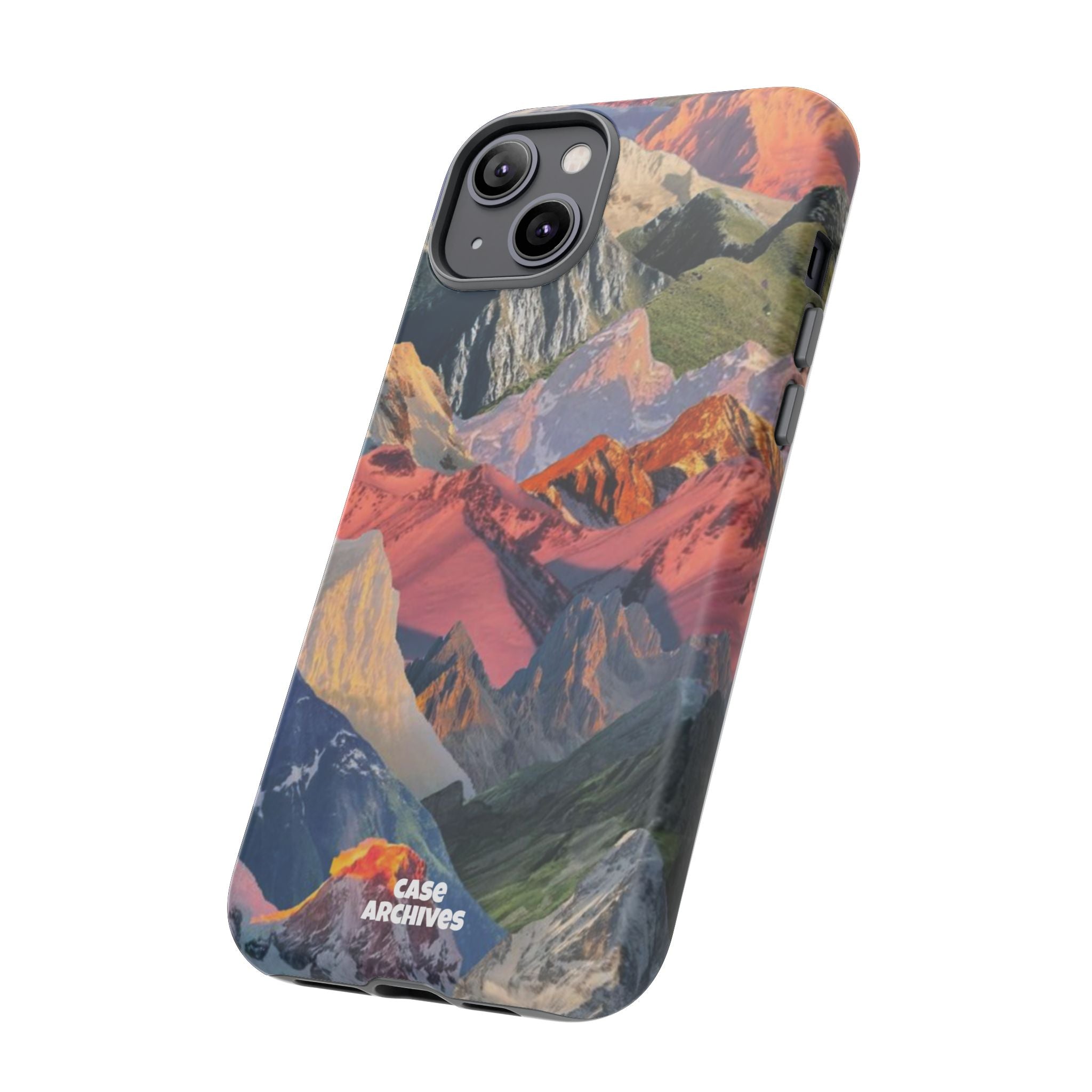 Tough Cases Colorful Mountain Landscape Phone Case — Durable Protective iPhone Cover