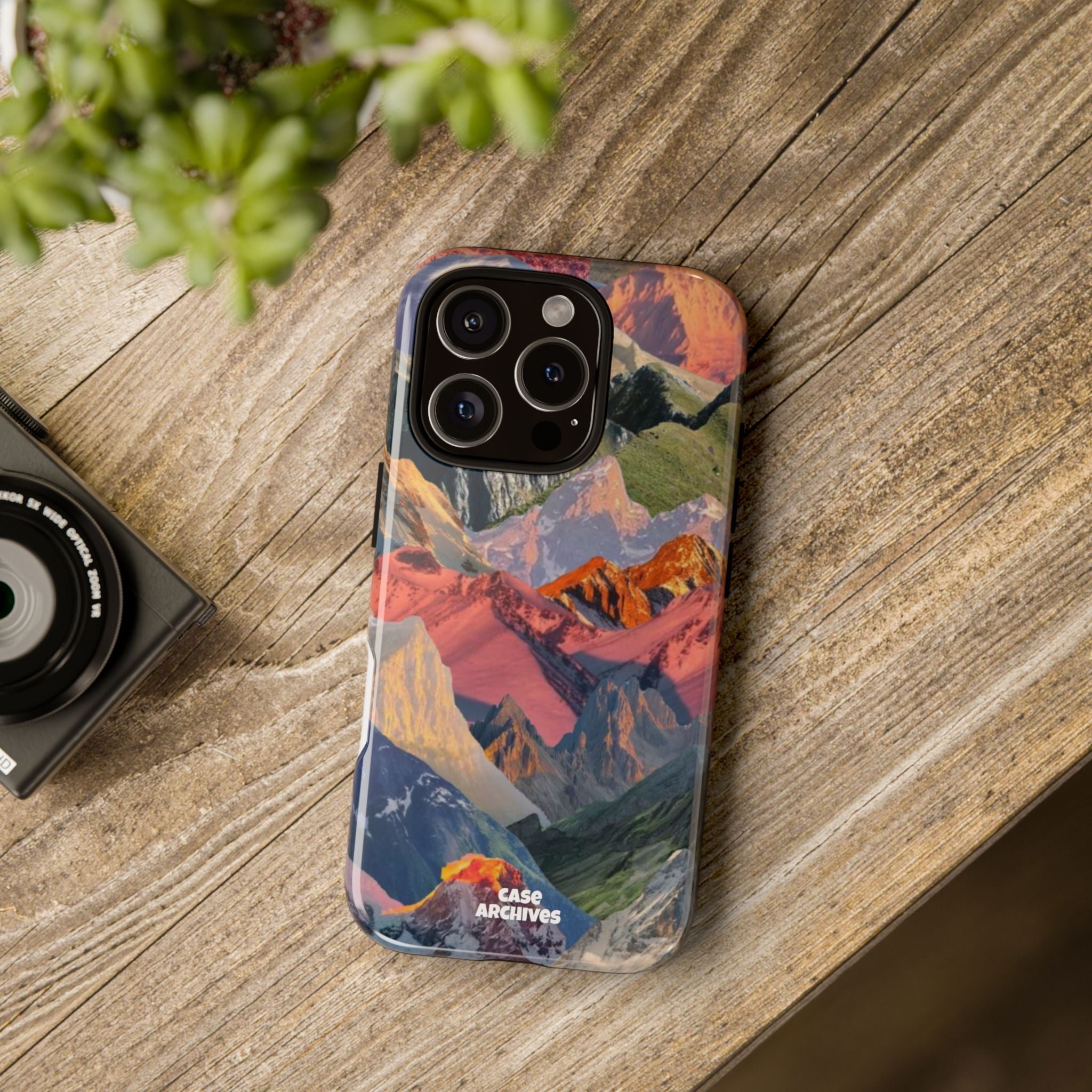 Tough Cases Colorful Mountain Landscape Phone Case — Durable Protective iPhone Cover