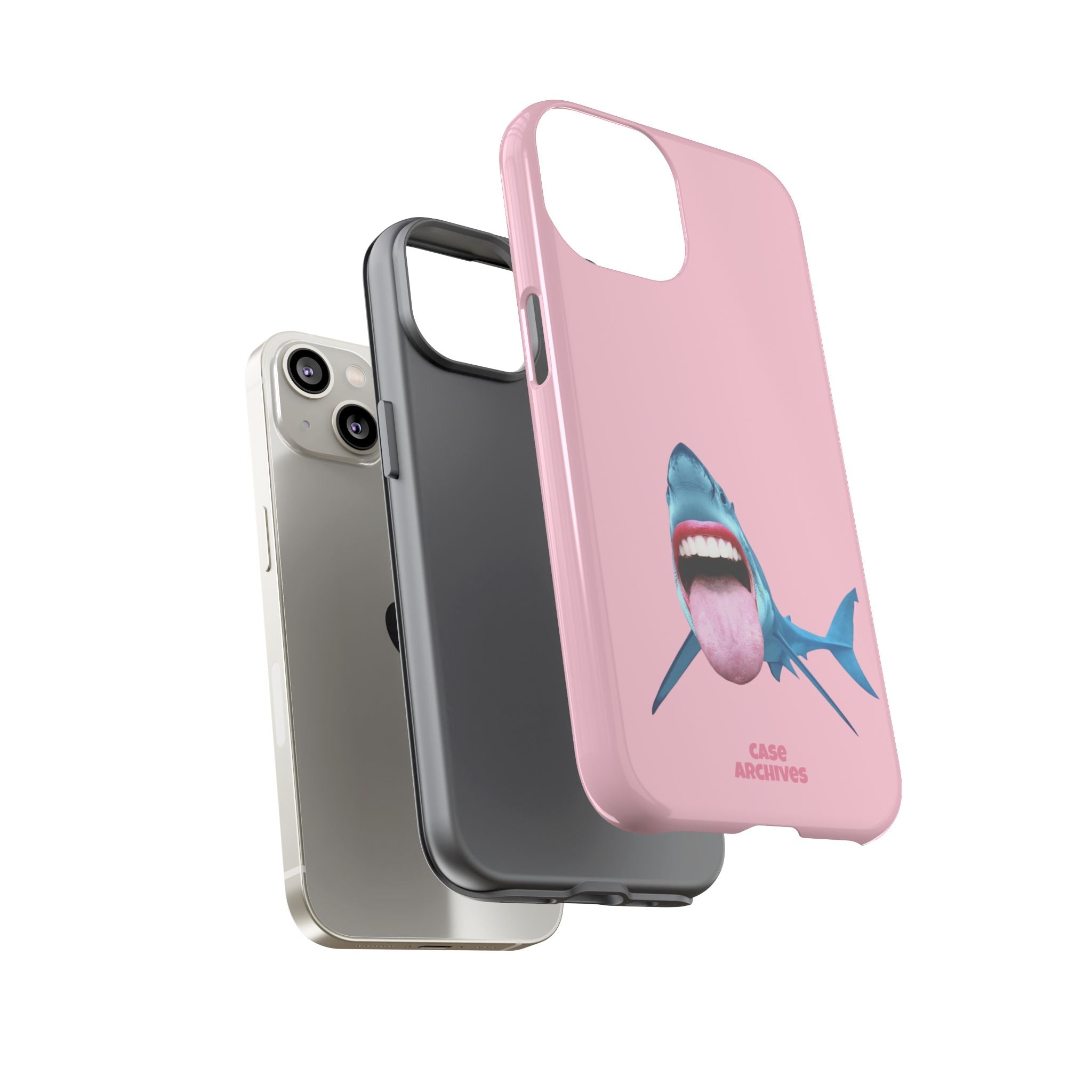 Shark tongue out- funny case