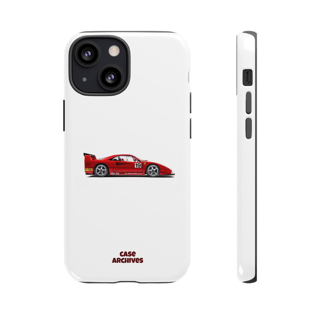Phone Case — Red Vintage Race Car Design (Case Archives)