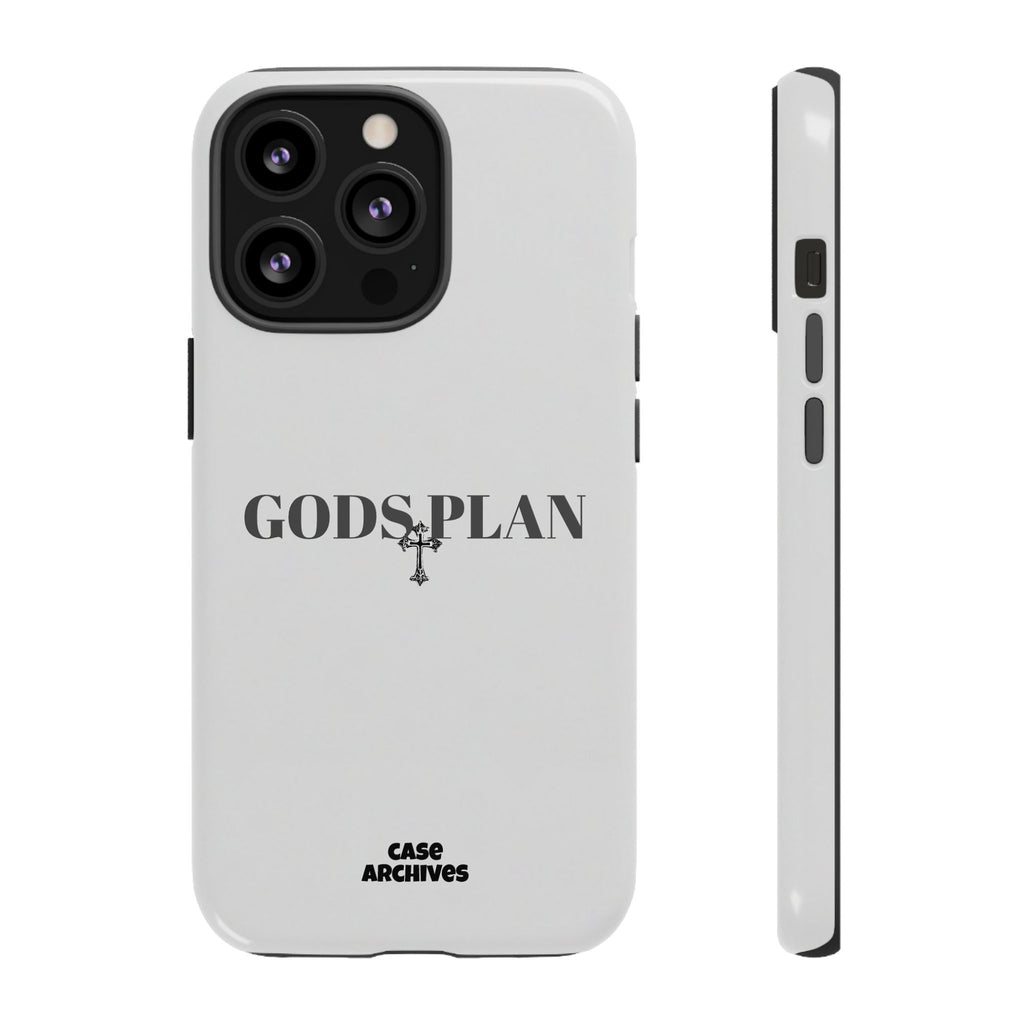 God's Plan Tough Phone Case — Minimal Faith-Inspired Protective Cover
