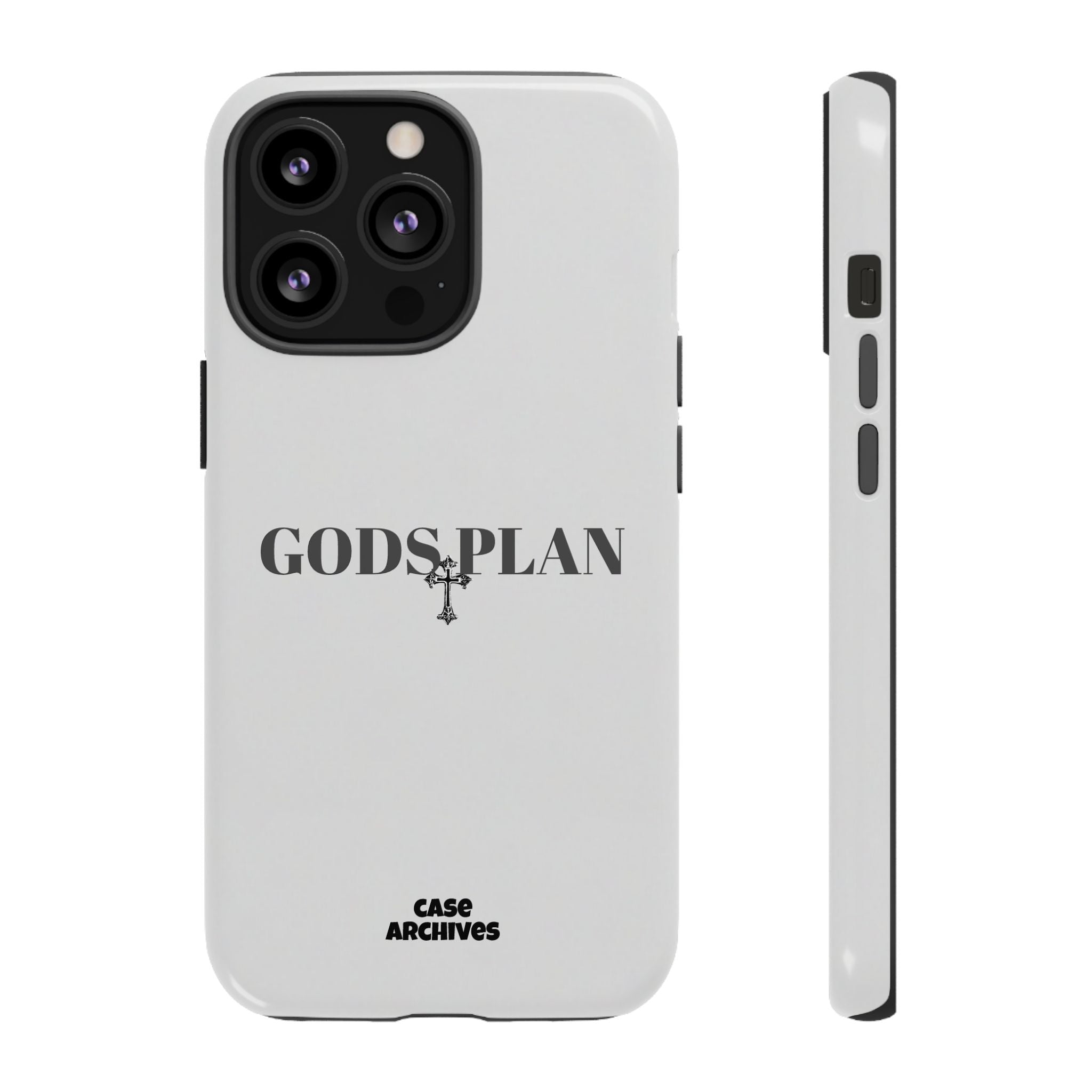 God's Plan Tough Phone Case — Minimal Faith-Inspired Protective Cover