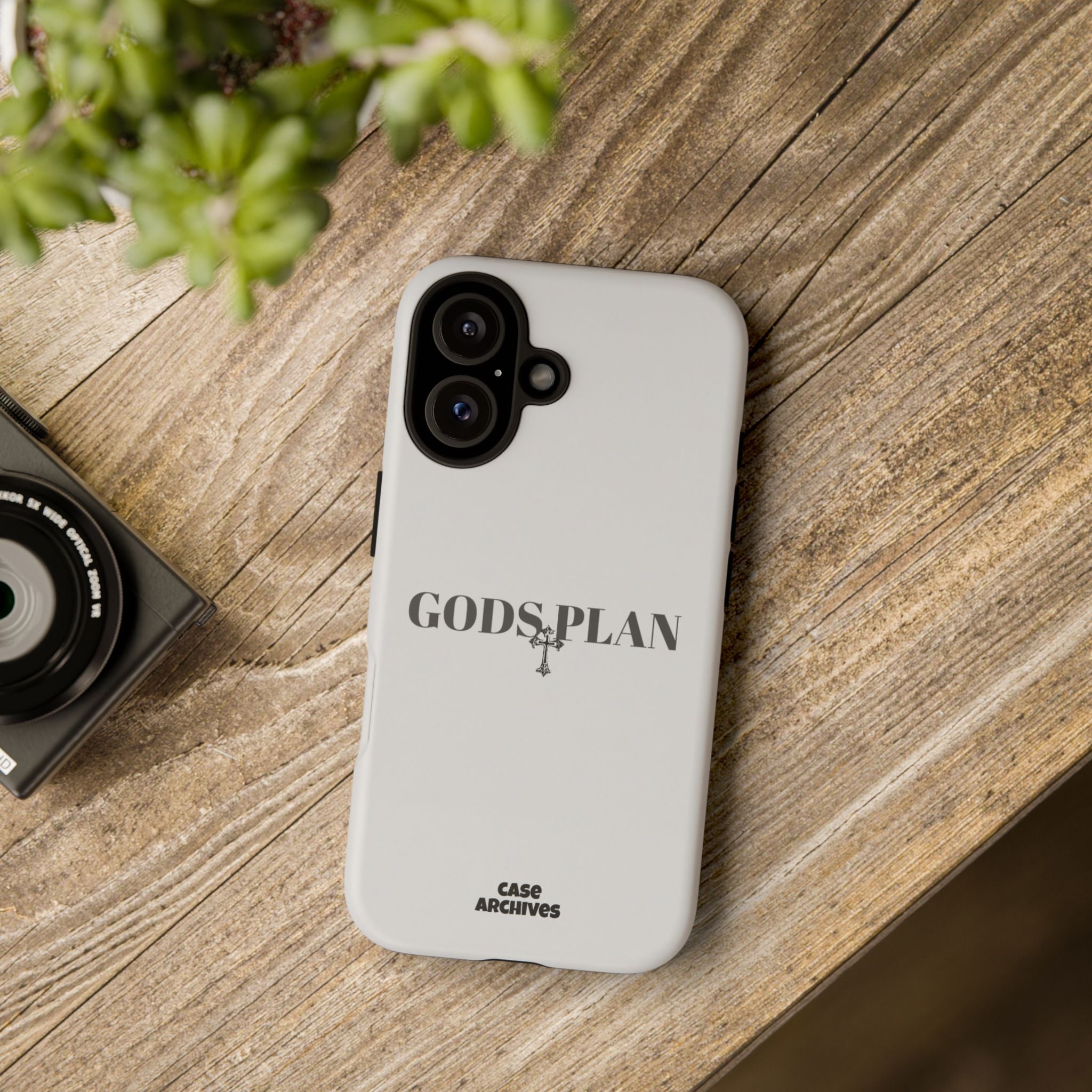 God's Plan Tough Phone Case — Minimal Faith-Inspired Protective Cover