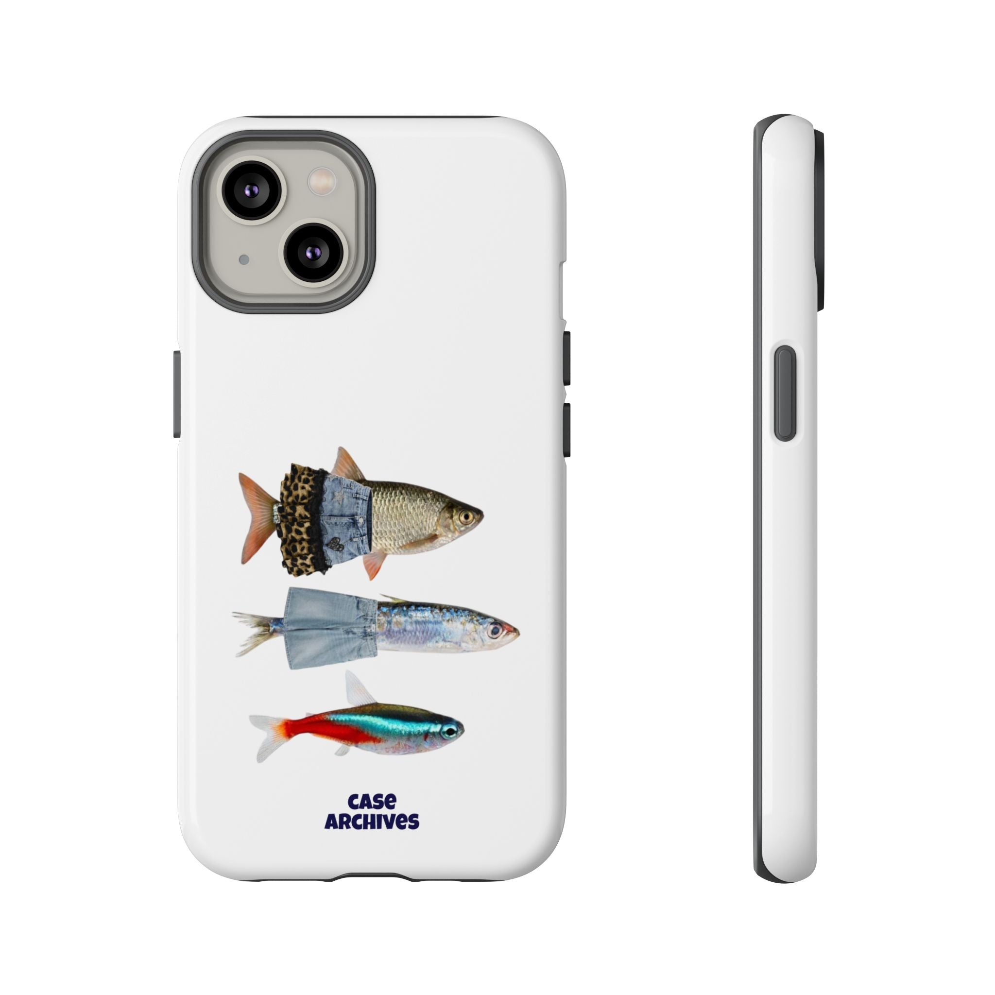 Fish Trio Phone Case — 'Case Archives' Protective iPhone Cover