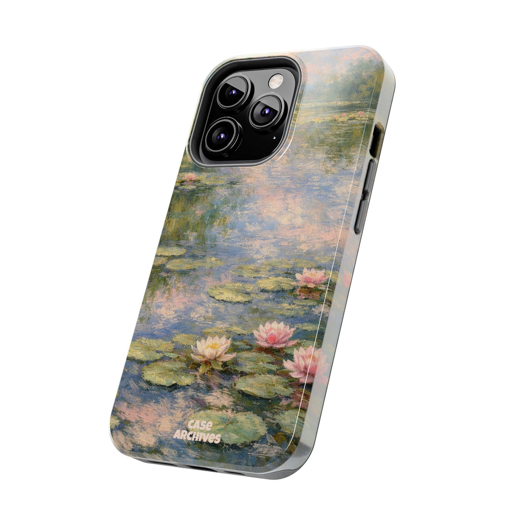 Water Lily Tough Phone Case — Monet-Inspired Floral Protective Phone Cover