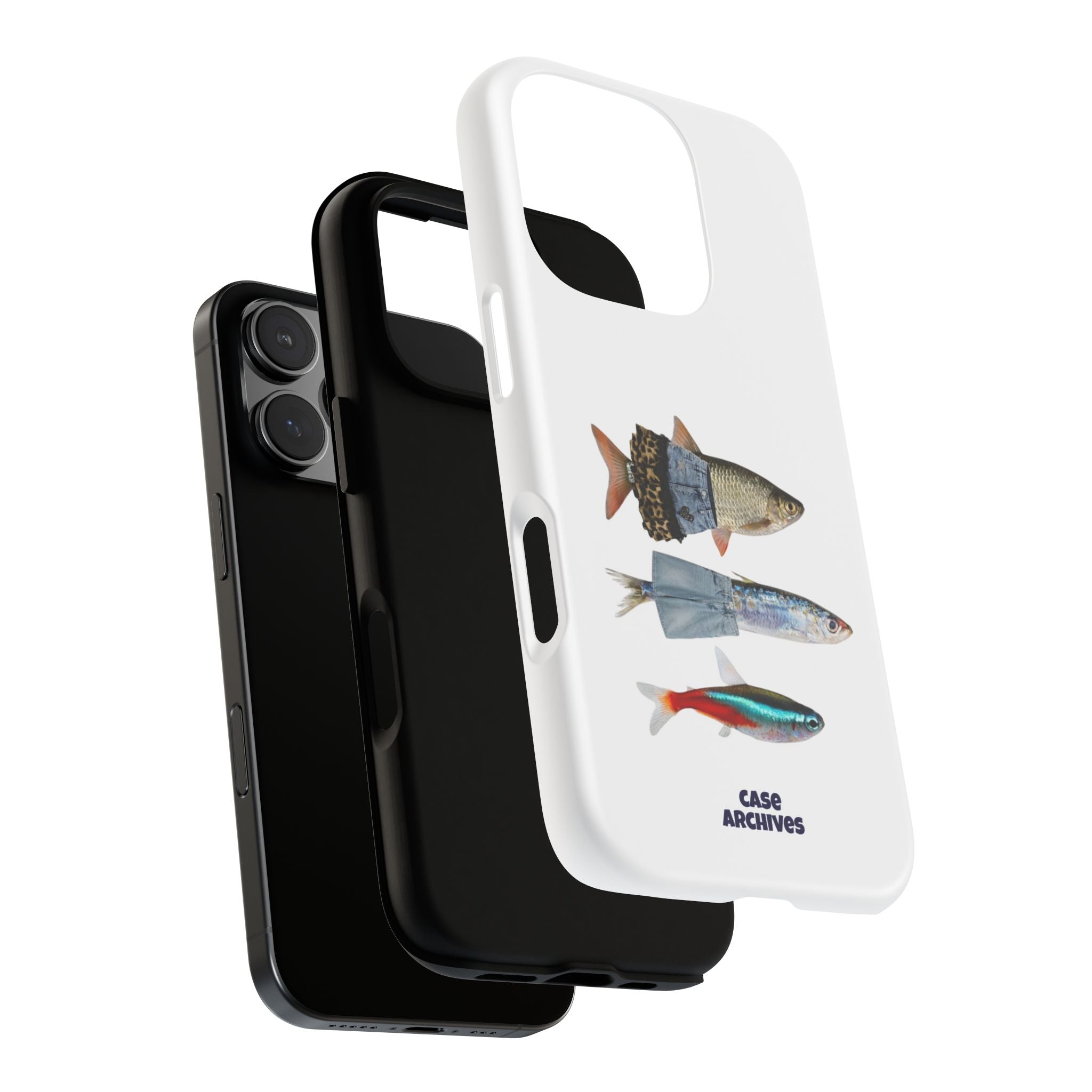 Fish Trio Phone Case — 'Case Archives' Protective iPhone Cover