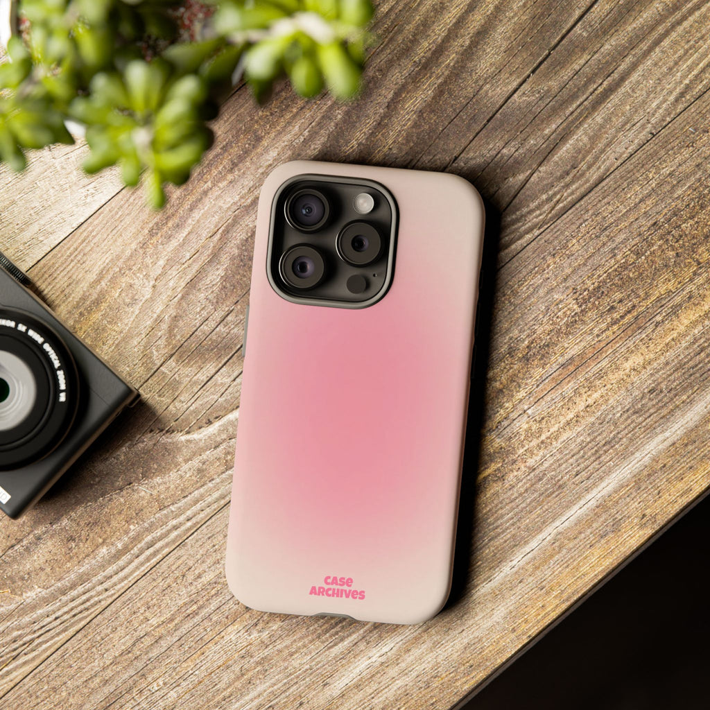 Tough Case – Pink Ombre Protective Phone Case