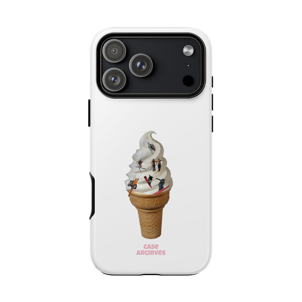 Ice Cream Cone x ski sleds  Phone Case — 'Case Archives' Soft-Serve Graphic Protective Cover
