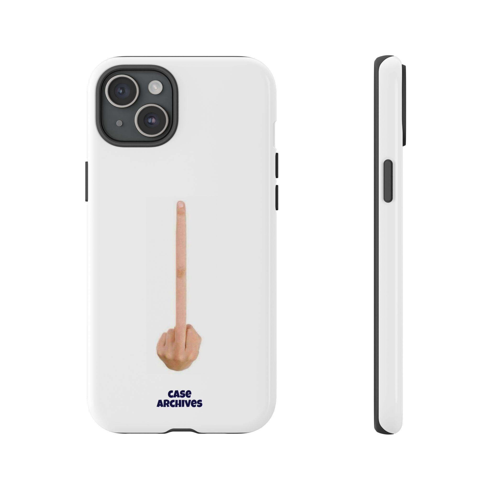 Phone Case — Minimalist Middle Finger Design (Case Archives)