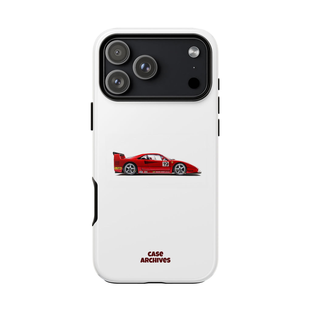 Phone Case — Red Vintage Race Car Design (Case Archives)