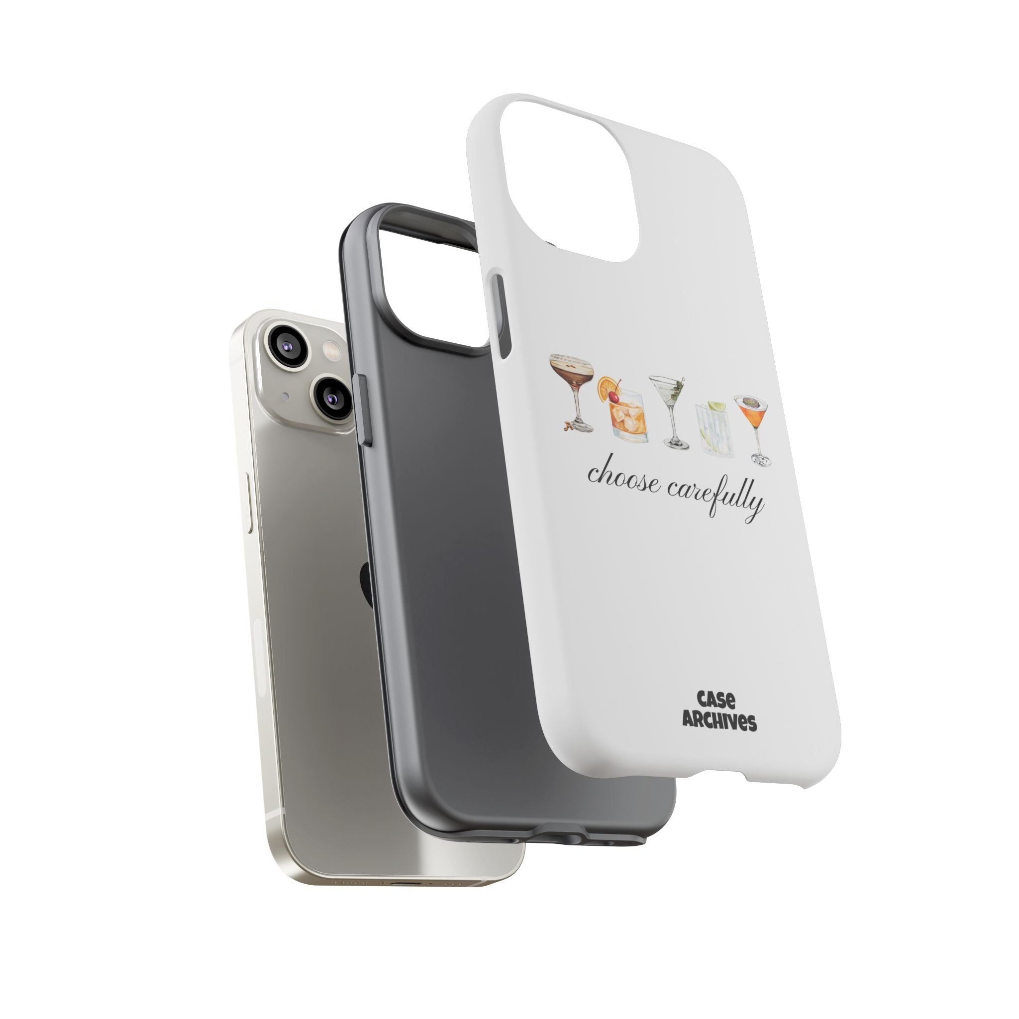 Choose Carefully cocktail illustrations Tough Case | phone cover, bar drink design