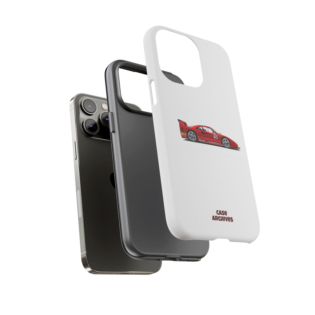 Phone Case — Red Vintage Race Car Design (Case Archives)