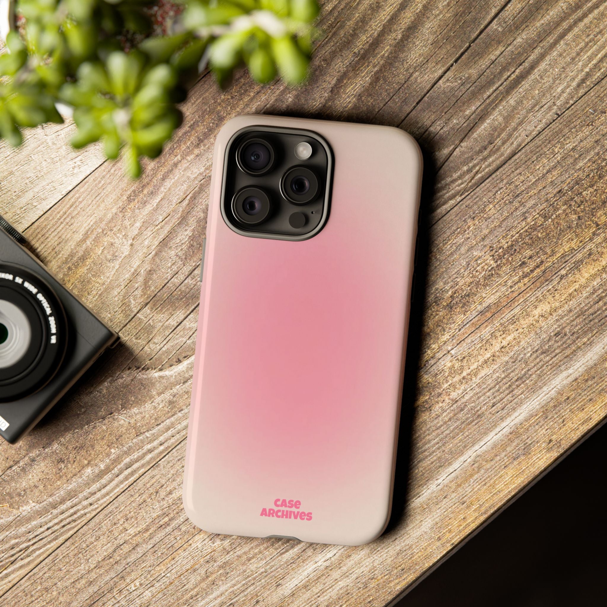 Tough Case – Pink Ombre Protective Phone Case