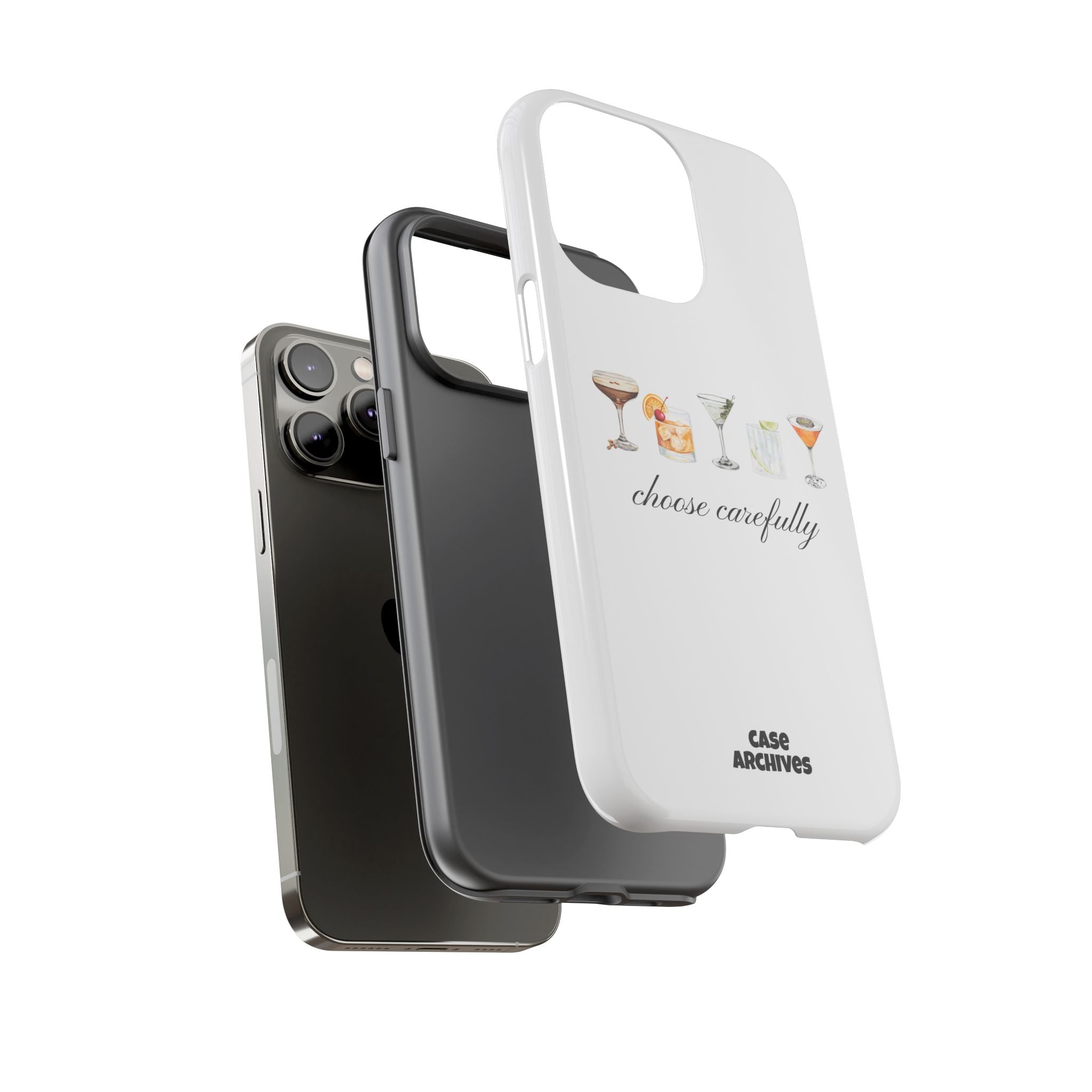 Choose Carefully cocktail illustrations Tough Case | phone cover, bar drink design