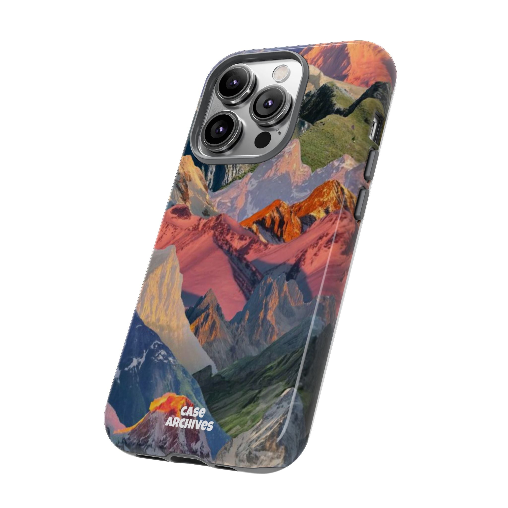 Tough Cases Colorful Mountain Landscape Phone Case — Durable Protective iPhone Cover