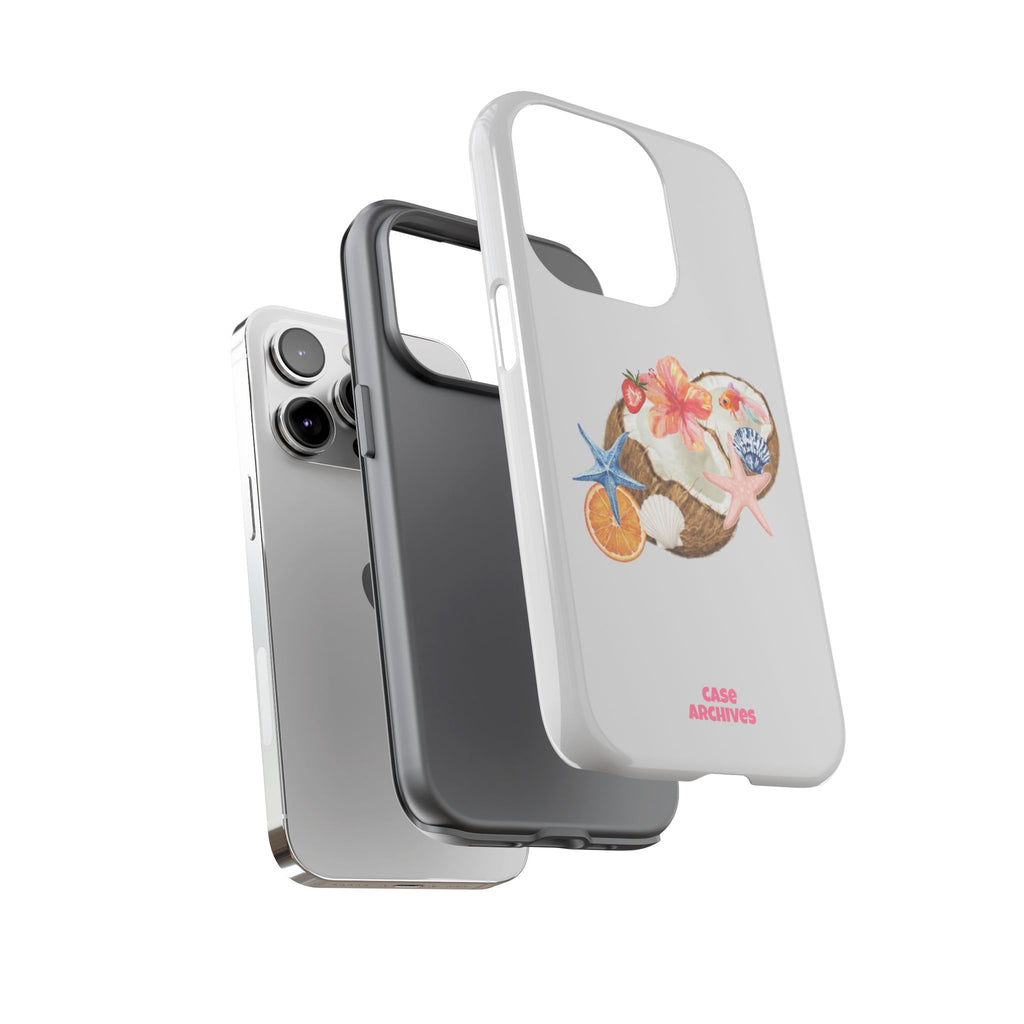Beach Shells Tough Phone Case — Tropical Starfish & Hibiscus Design