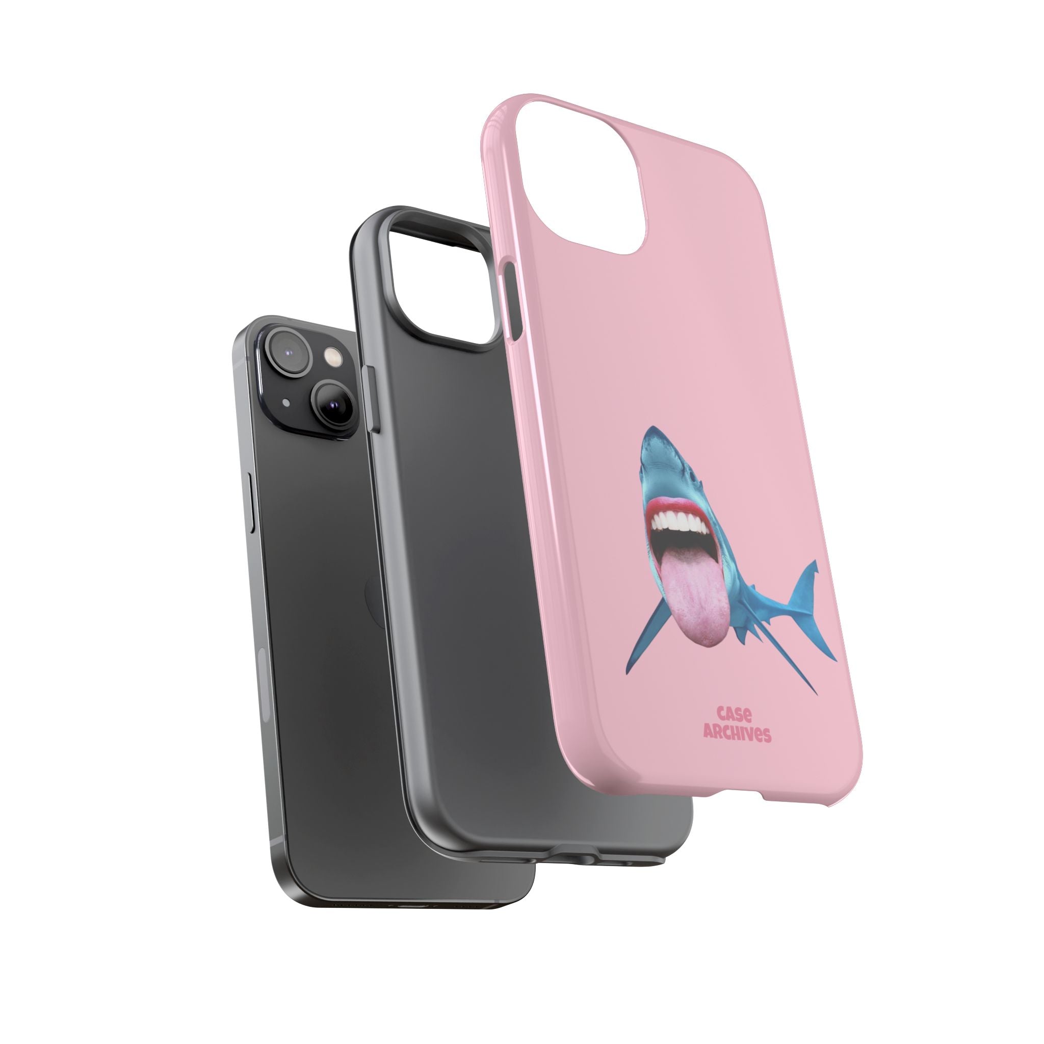 Shark tongue out- funny case