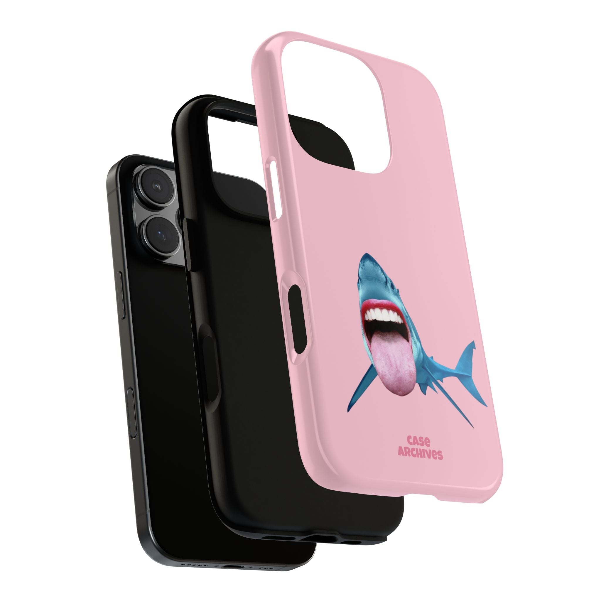 Shark tongue out- funny case