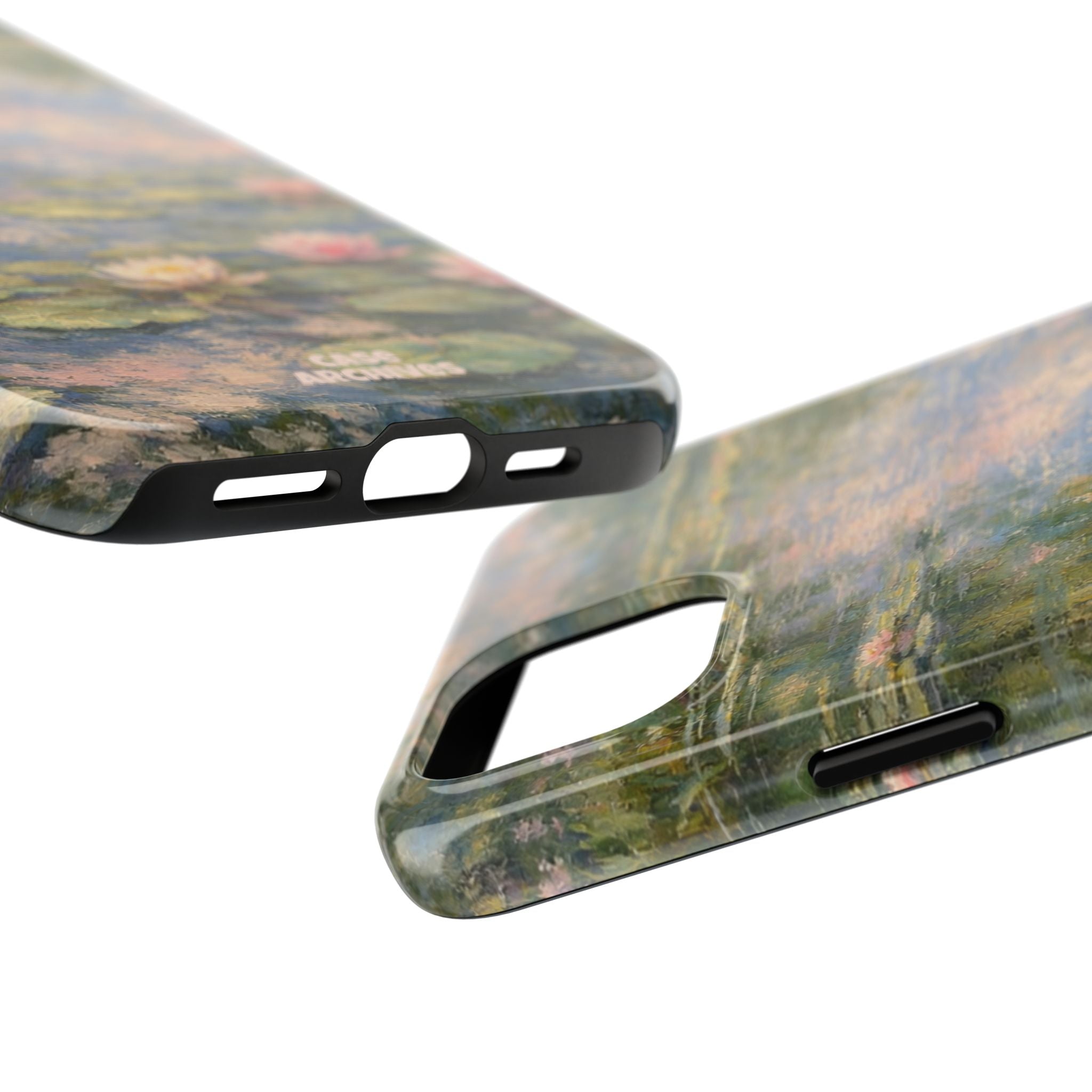 Water Lily Tough Phone Case — Monet-Inspired Floral Protective Phone Cover