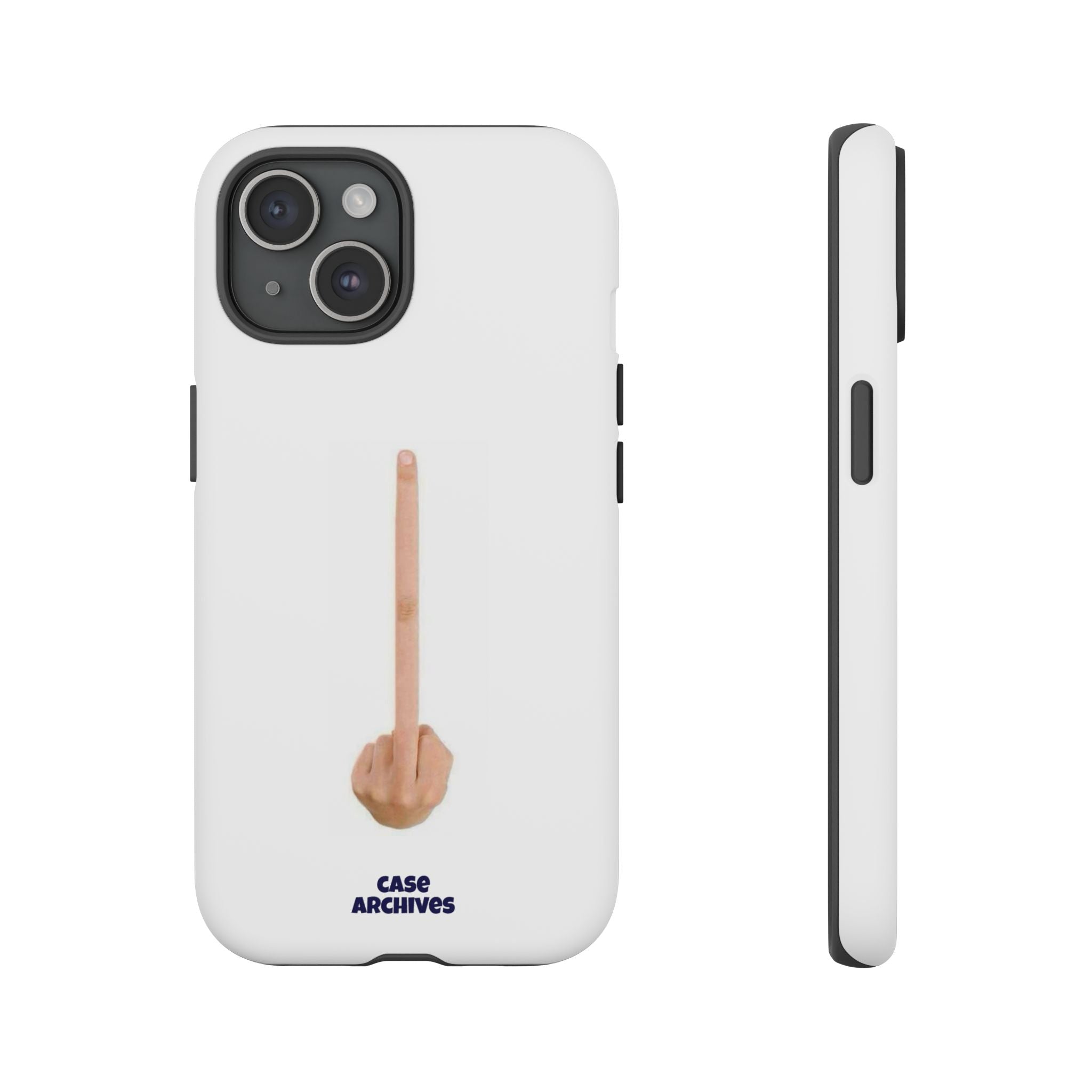 Phone Case — Minimalist Middle Finger Design (Case Archives)