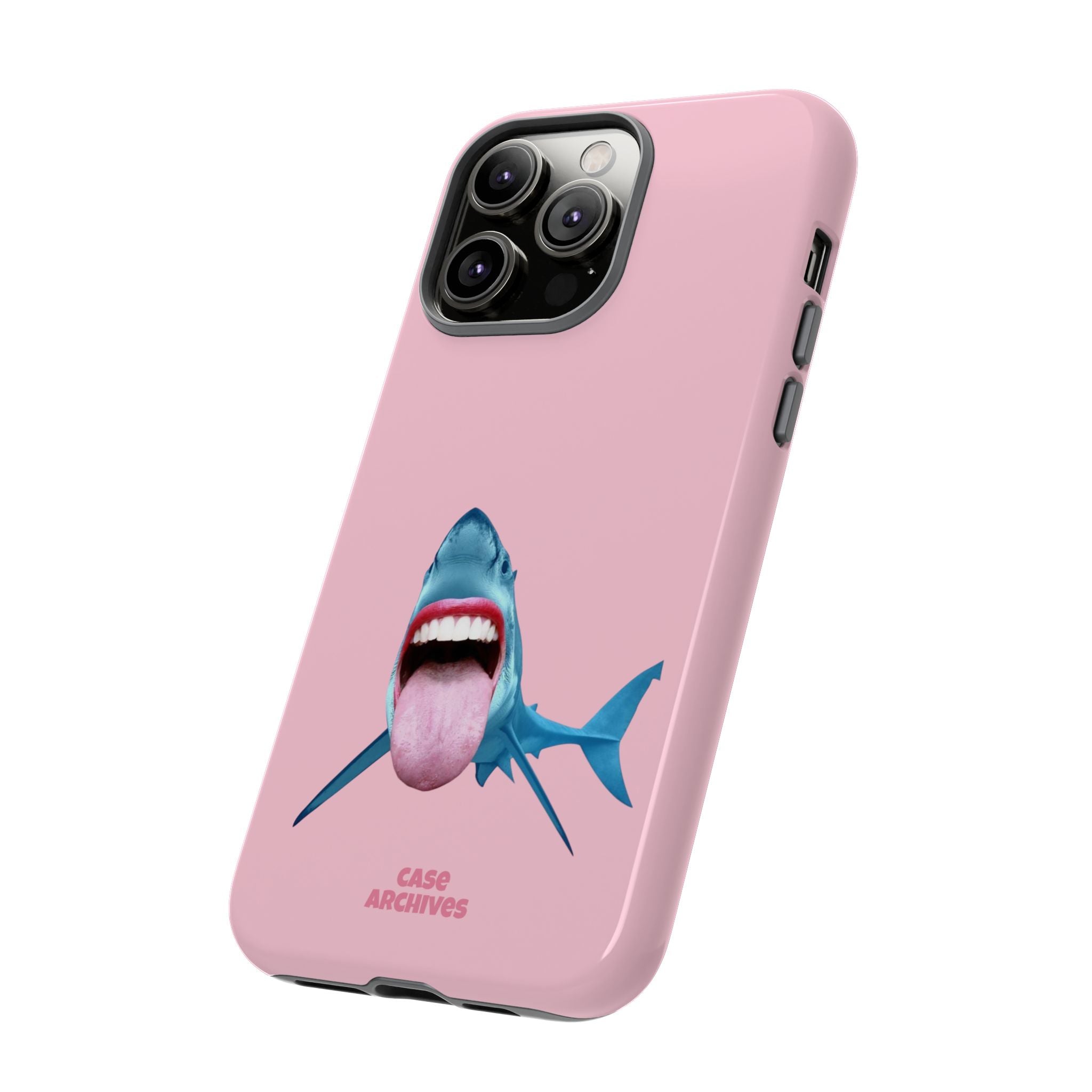 Shark tongue out- funny case