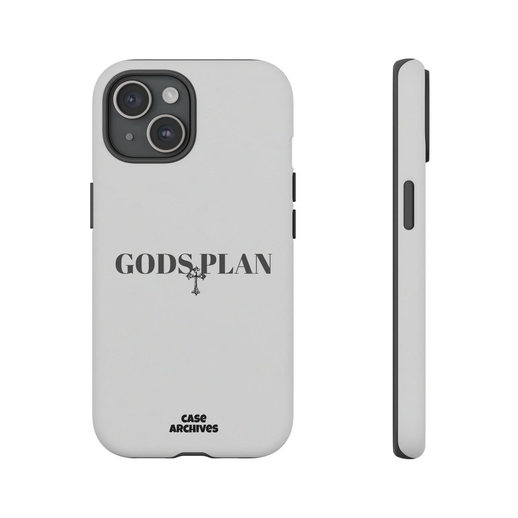 God's Plan Tough Phone Case — Minimal Faith-Inspired Protective Cover
