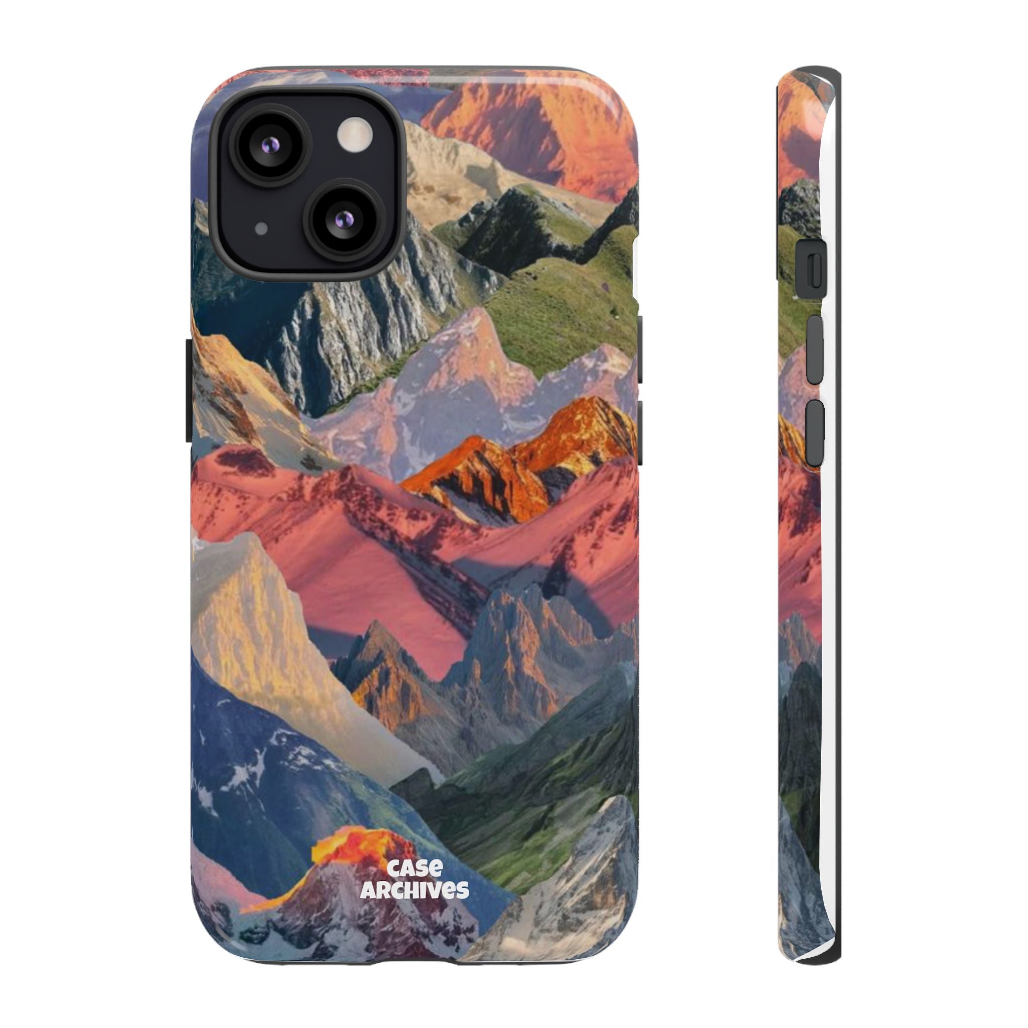 Tough Cases Colorful Mountain Landscape Phone Case — Durable Protective iPhone Cover