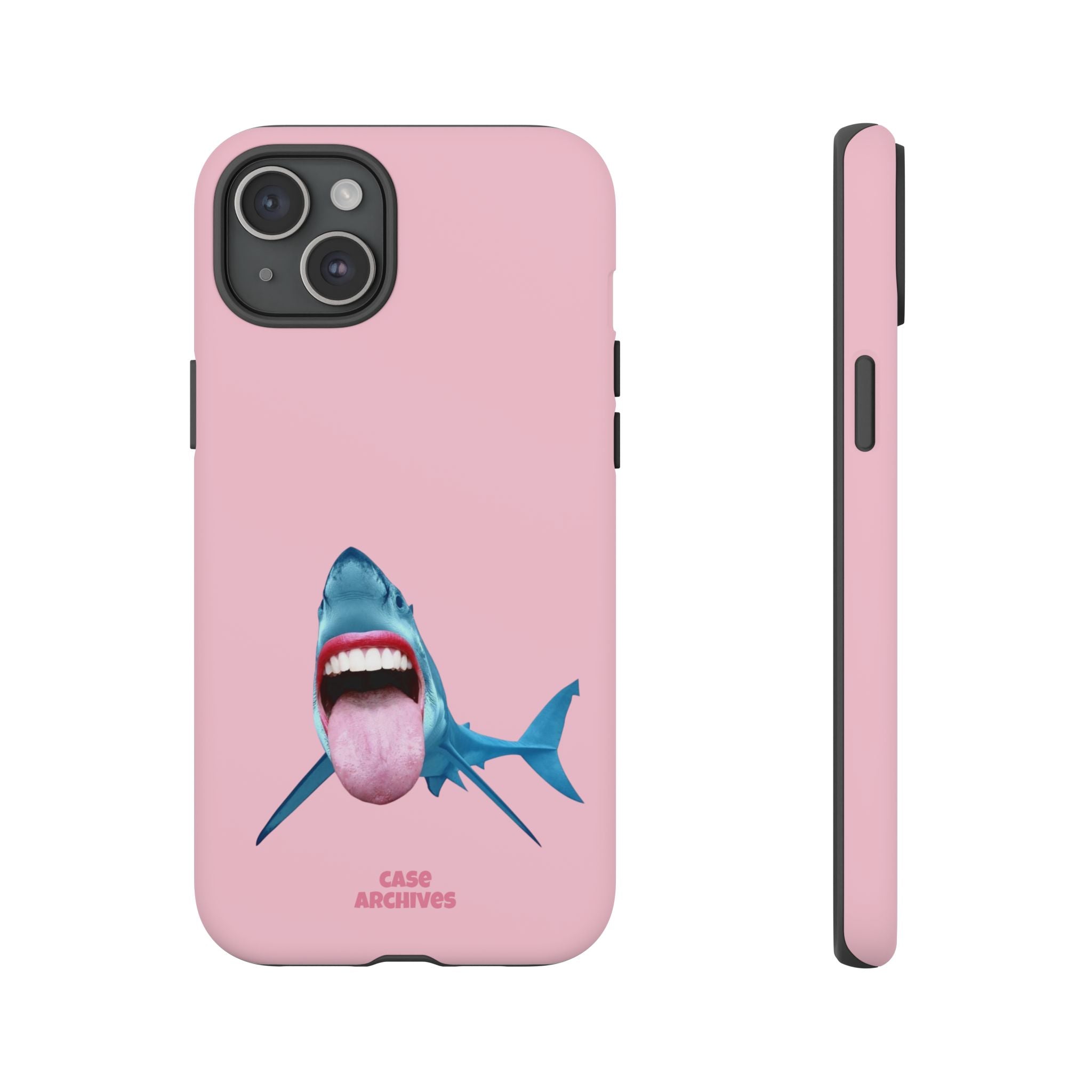 Shark tongue out- funny case