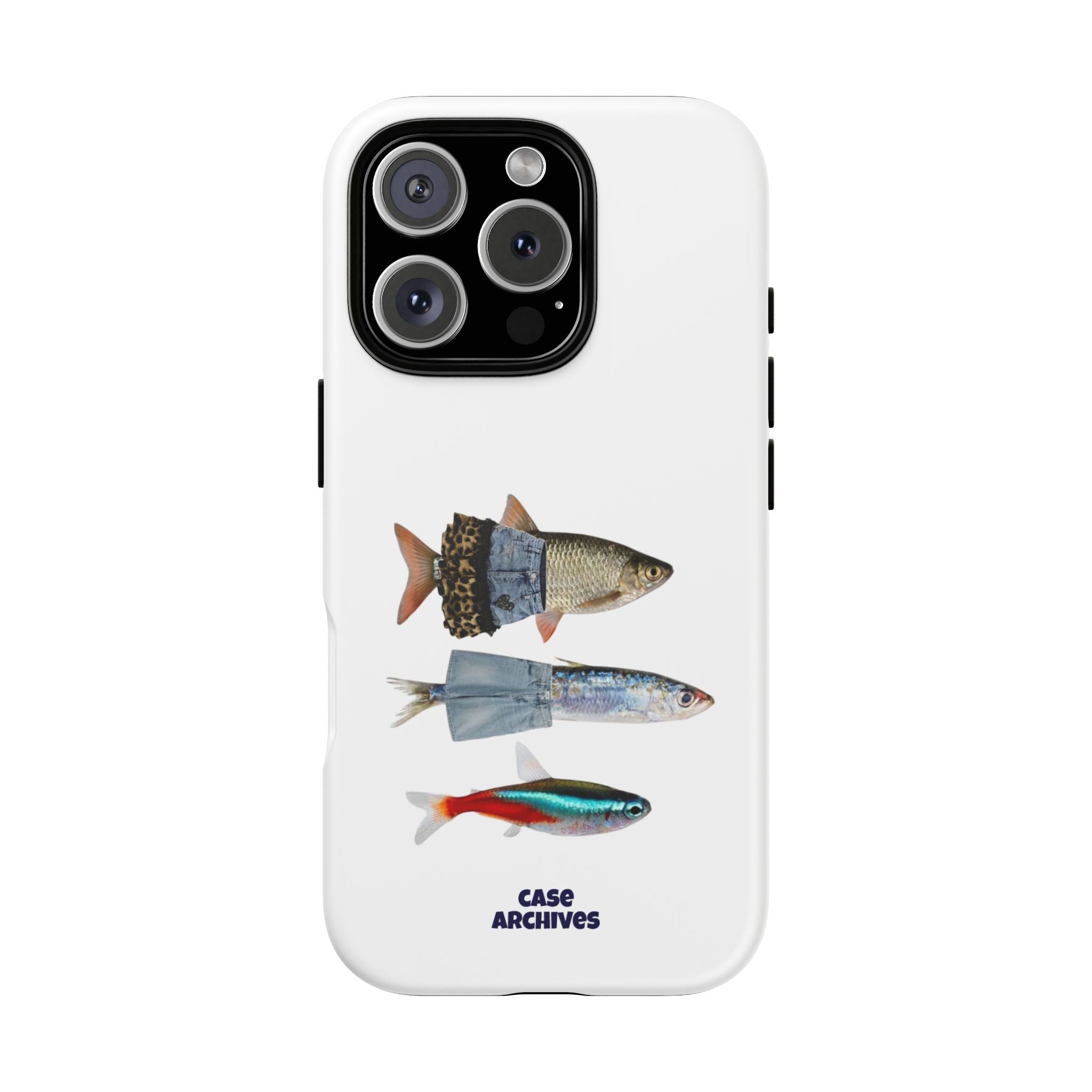Fish Trio Phone Case — 'Case Archives' Protective iPhone Cover
