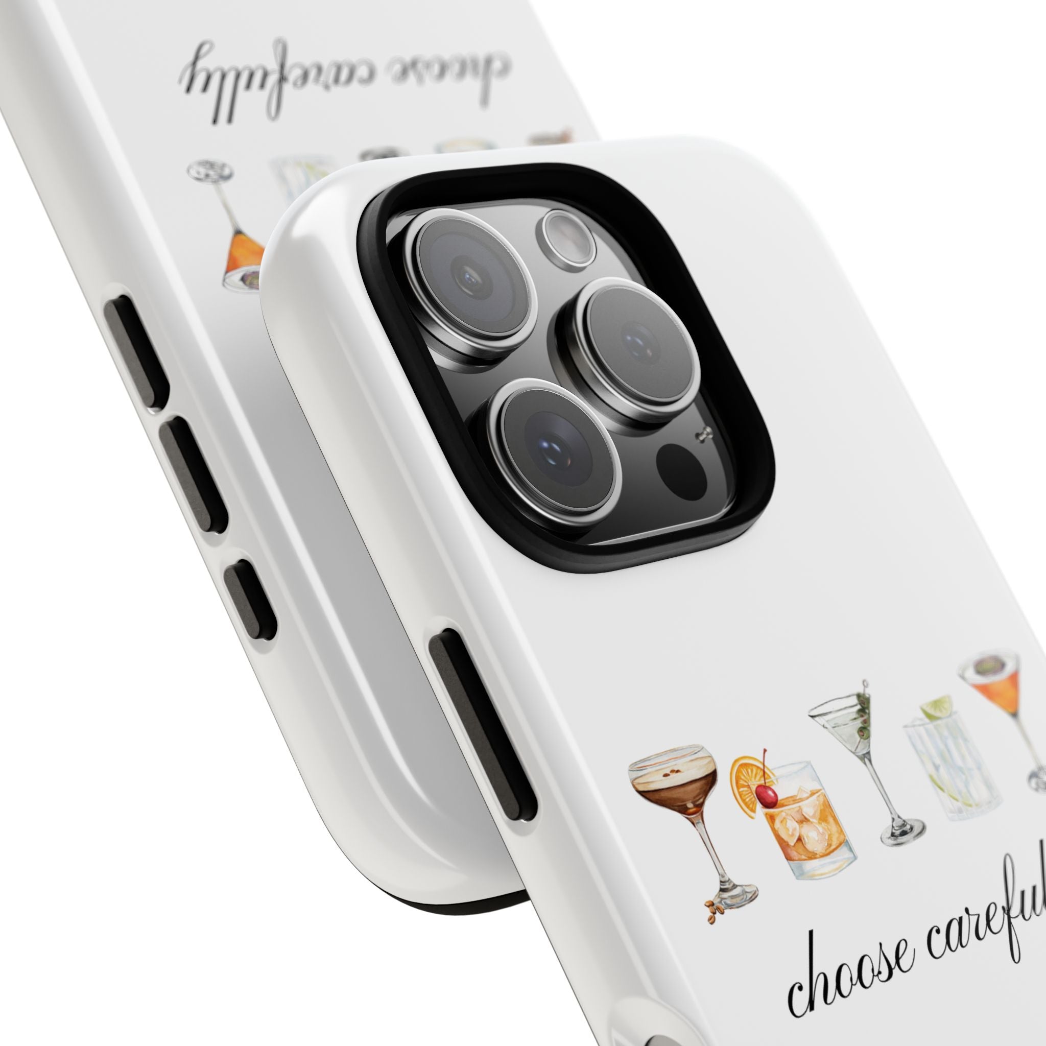Choose Carefully cocktail illustrations Tough Case | phone cover, bar drink design
