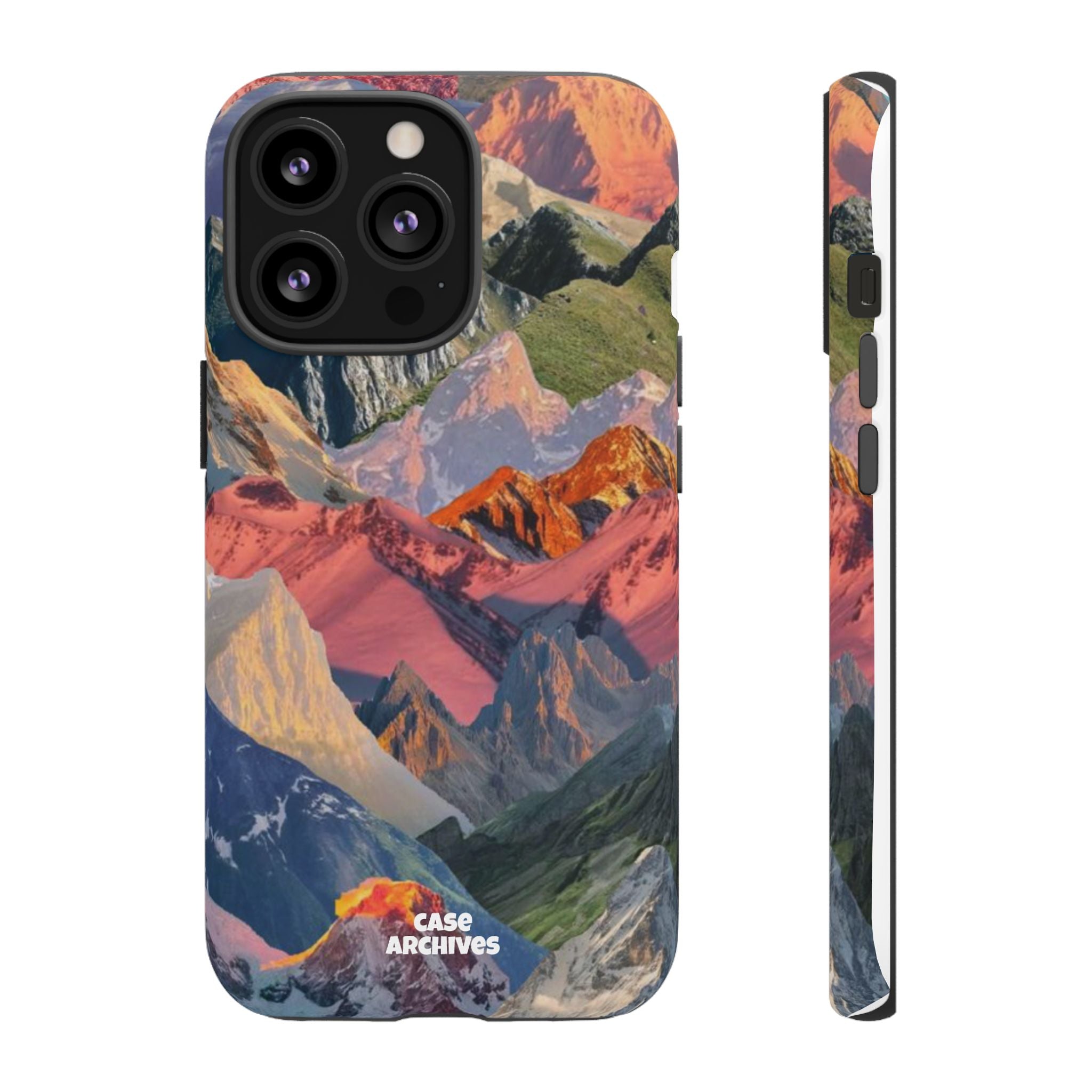 Tough Cases Colorful Mountain Landscape Phone Case — Durable Protective iPhone Cover