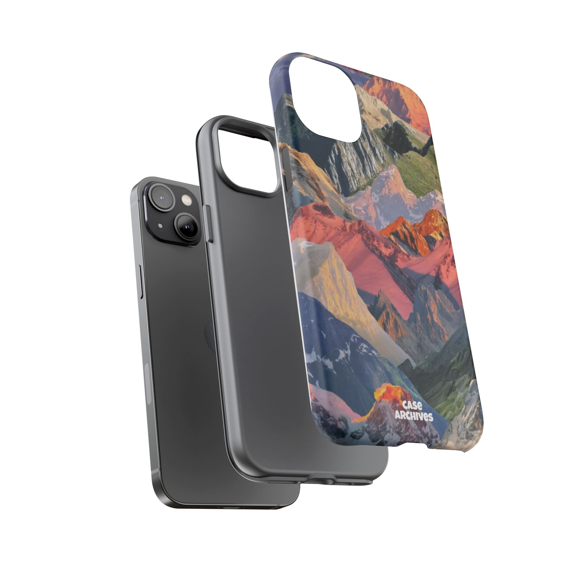 Tough Cases Colorful Mountain Landscape Phone Case — Durable Protective iPhone Cover