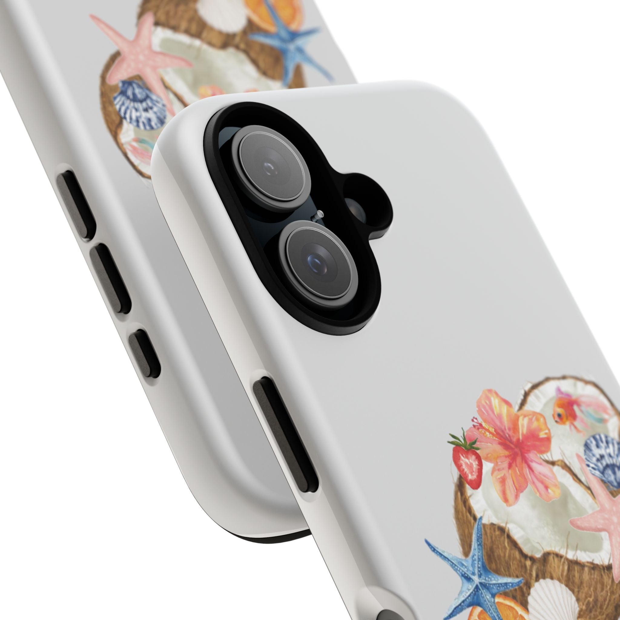 Beach Shells Tough Phone Case — Tropical Starfish & Hibiscus Design