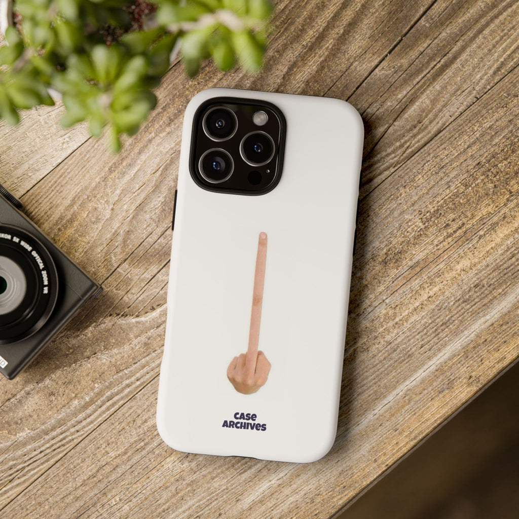 Phone Case — Minimalist Middle Finger Design (Case Archives)