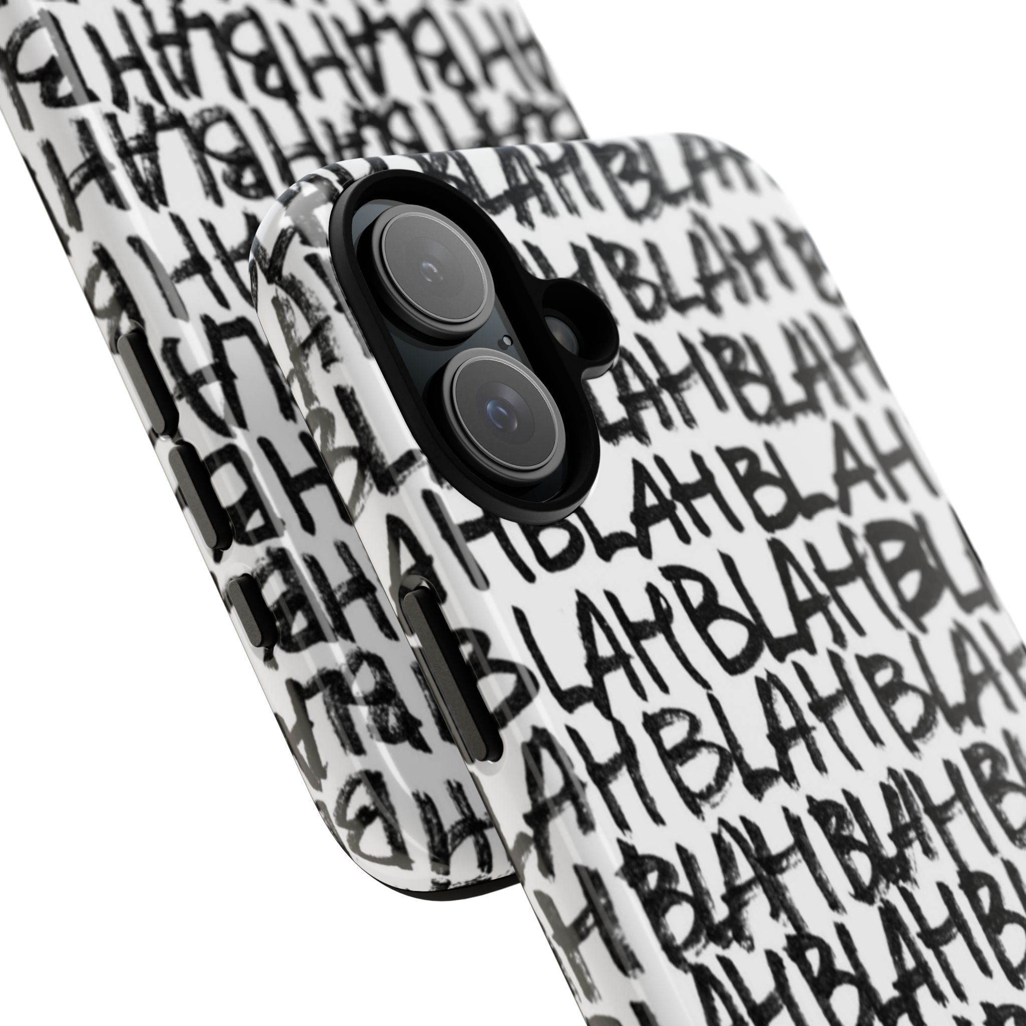 Phone Case — 'BLAH BLAH' Graffiti Text Protective Tough Case