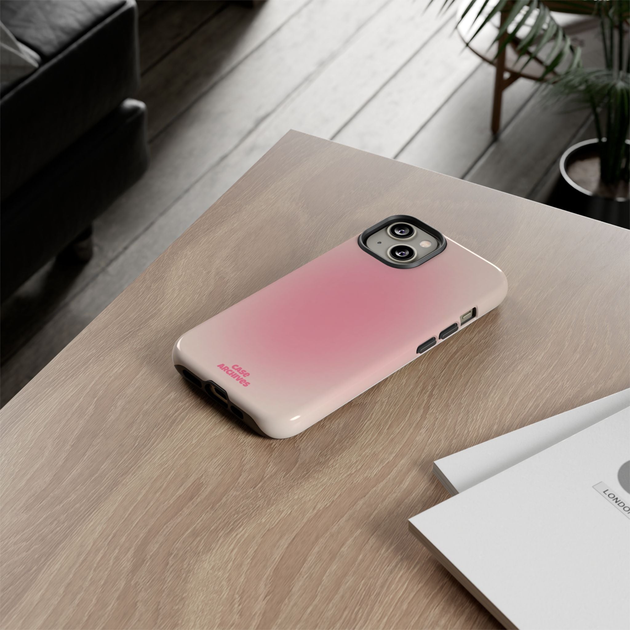 Tough Case – Pink Ombre Protective Phone Case