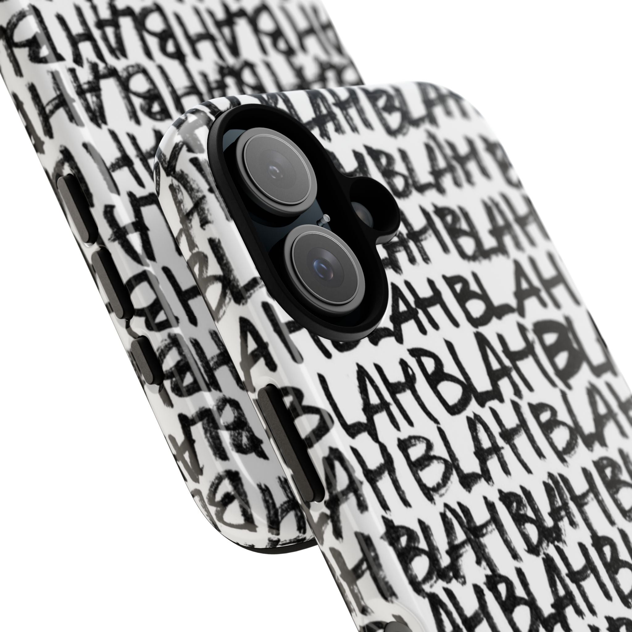 Phone Case — 'BLAH BLAH' Graffiti Text Protective Tough Case