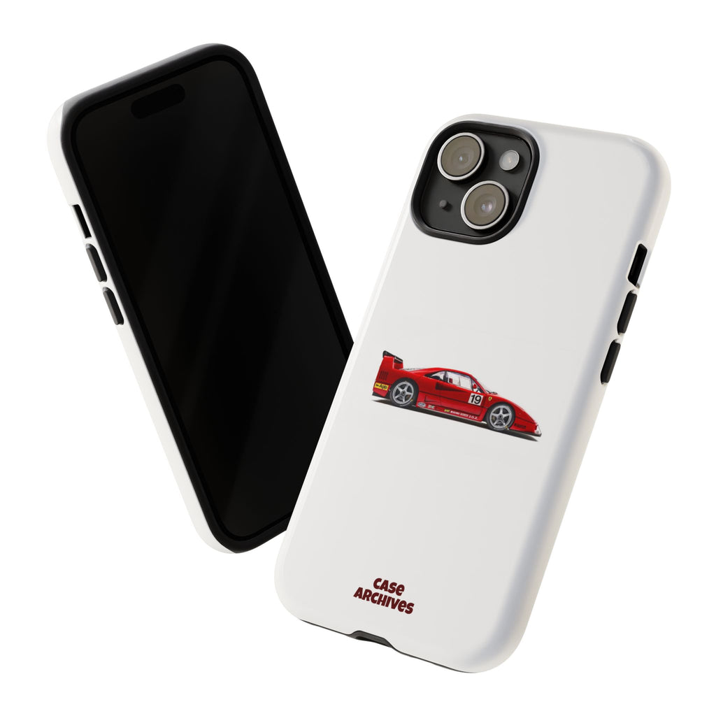 Phone Case — Red Vintage Race Car Design (Case Archives)