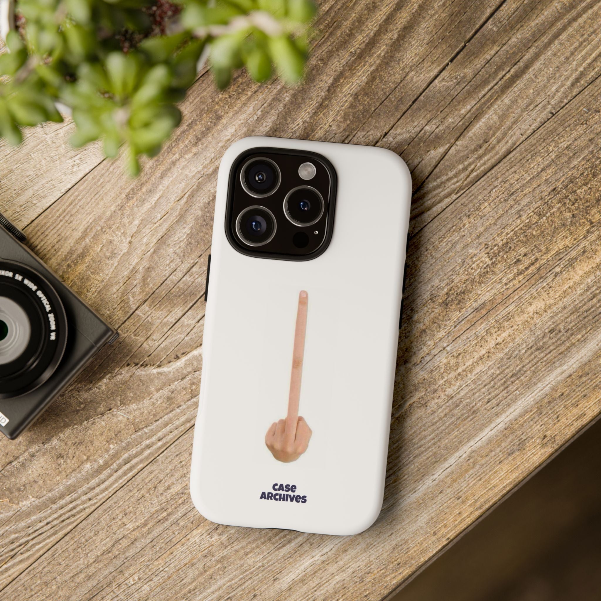Phone Case — Minimalist Middle Finger Design (Case Archives)
