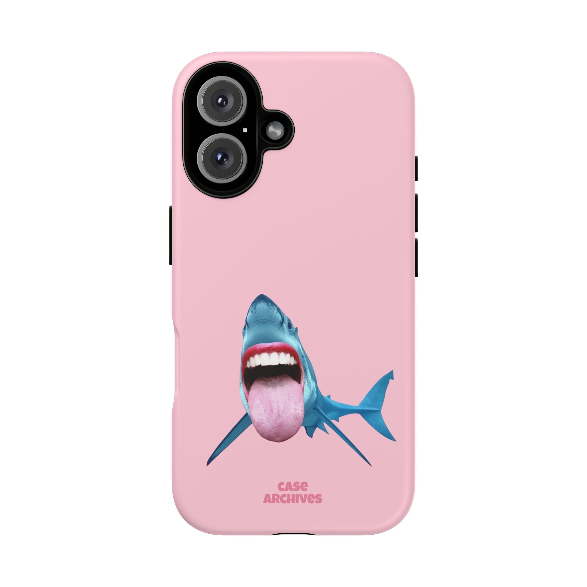 Shark tongue out- funny case