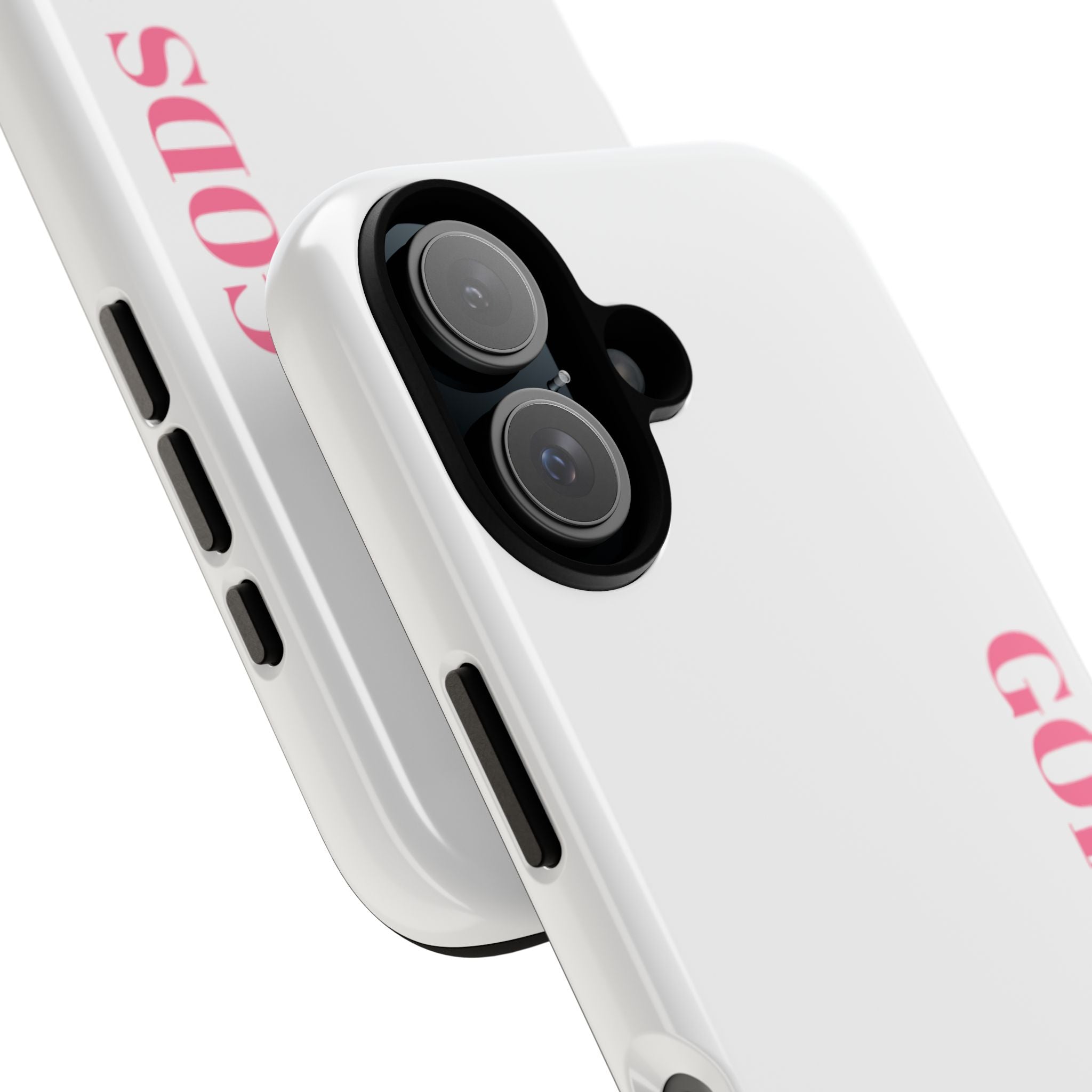 Phone Case — GODS PLAN Vertical Pink Text Religious iPhone Cover