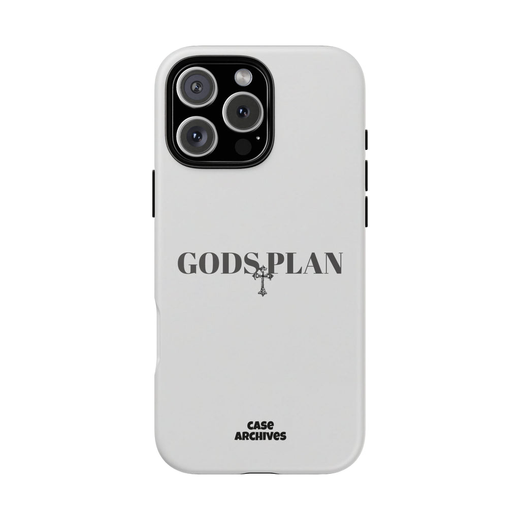 God's Plan Tough Phone Case — Minimal Faith-Inspired Protective Cover