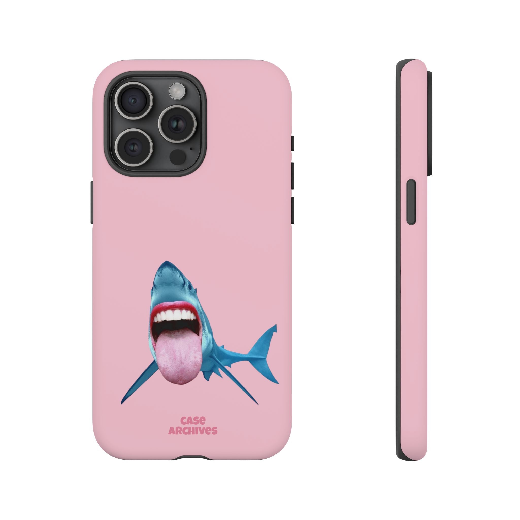 Shark tongue out- funny case