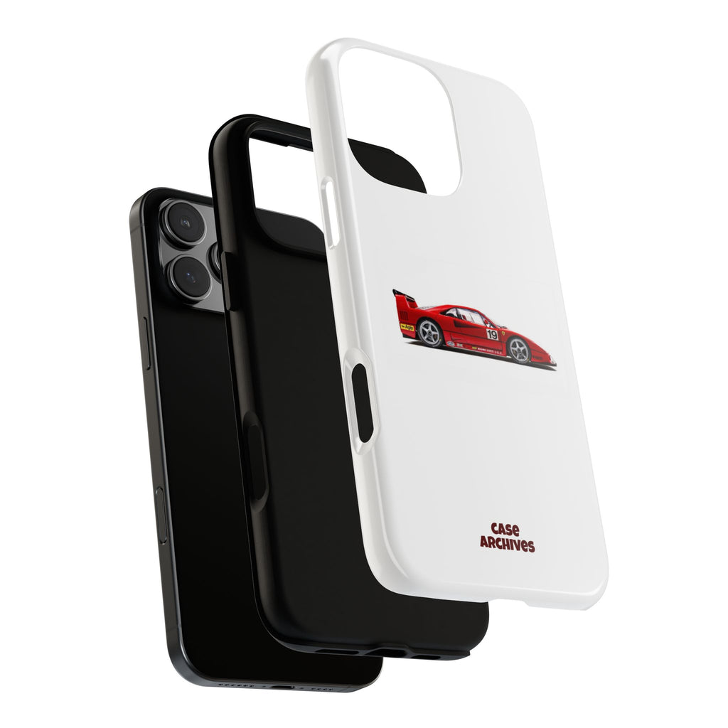 Phone Case — Red Vintage Race Car Design (Case Archives)