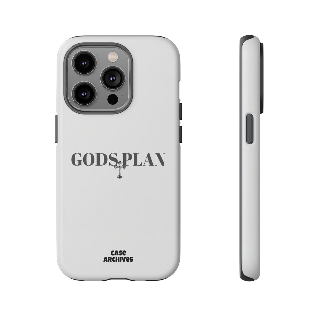 God's Plan Tough Phone Case — Minimal Faith-Inspired Protective Cover