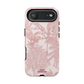 Pink Tropical Palm Tough Phone Case — Protective Floral iPhone Cover