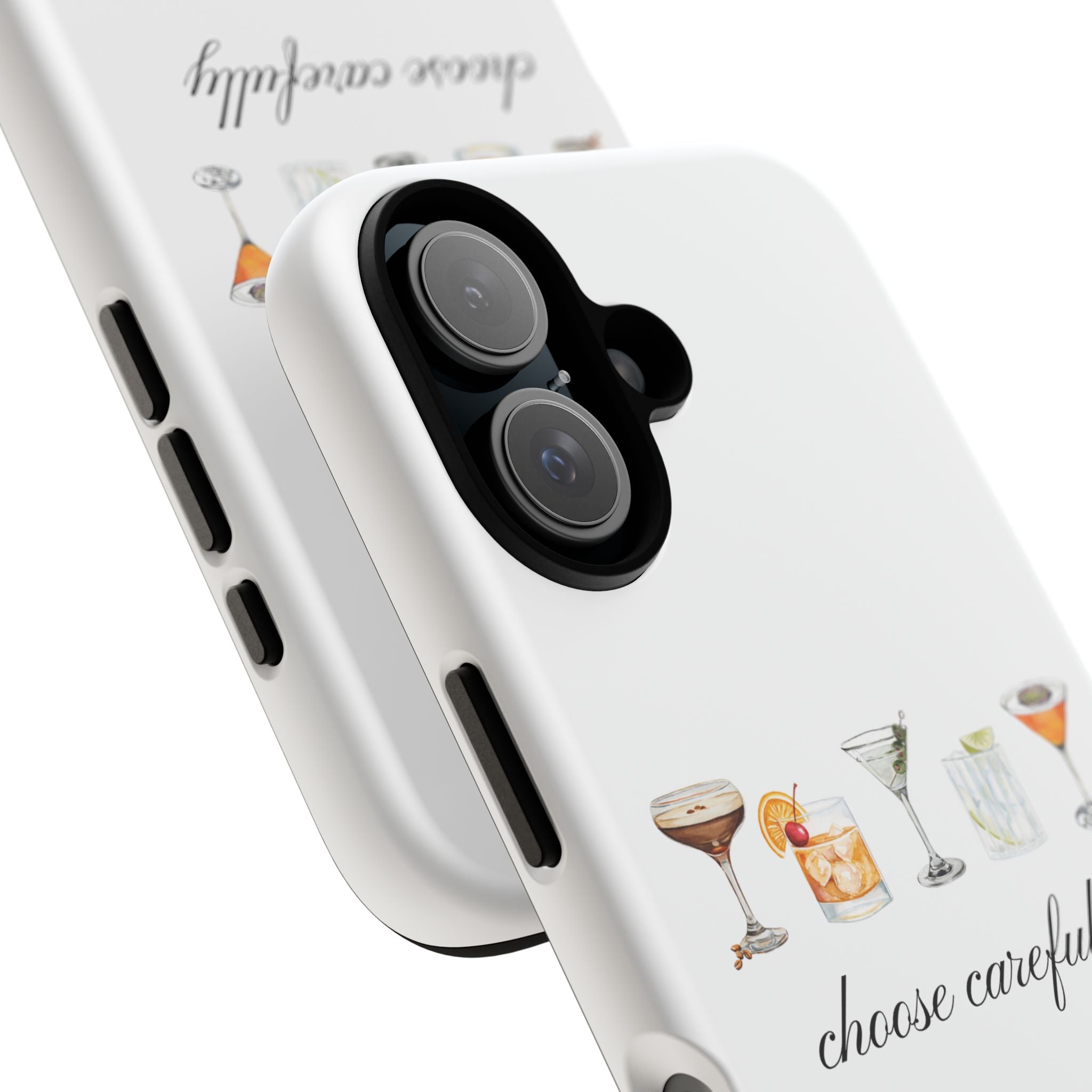 Choose Carefully cocktail illustrations Tough Case | phone cover, bar drink design